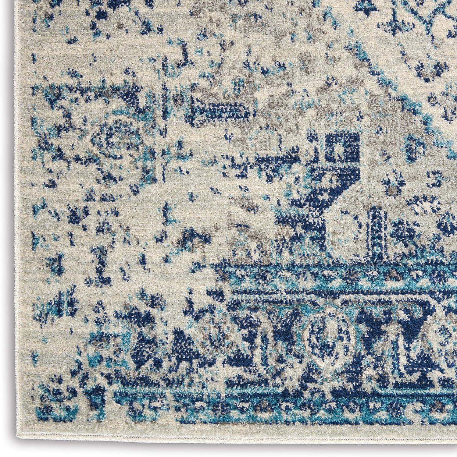 Nourison Tranquil Persian Indoor Rug Ivory Light Blue 5'3" x 7'3"