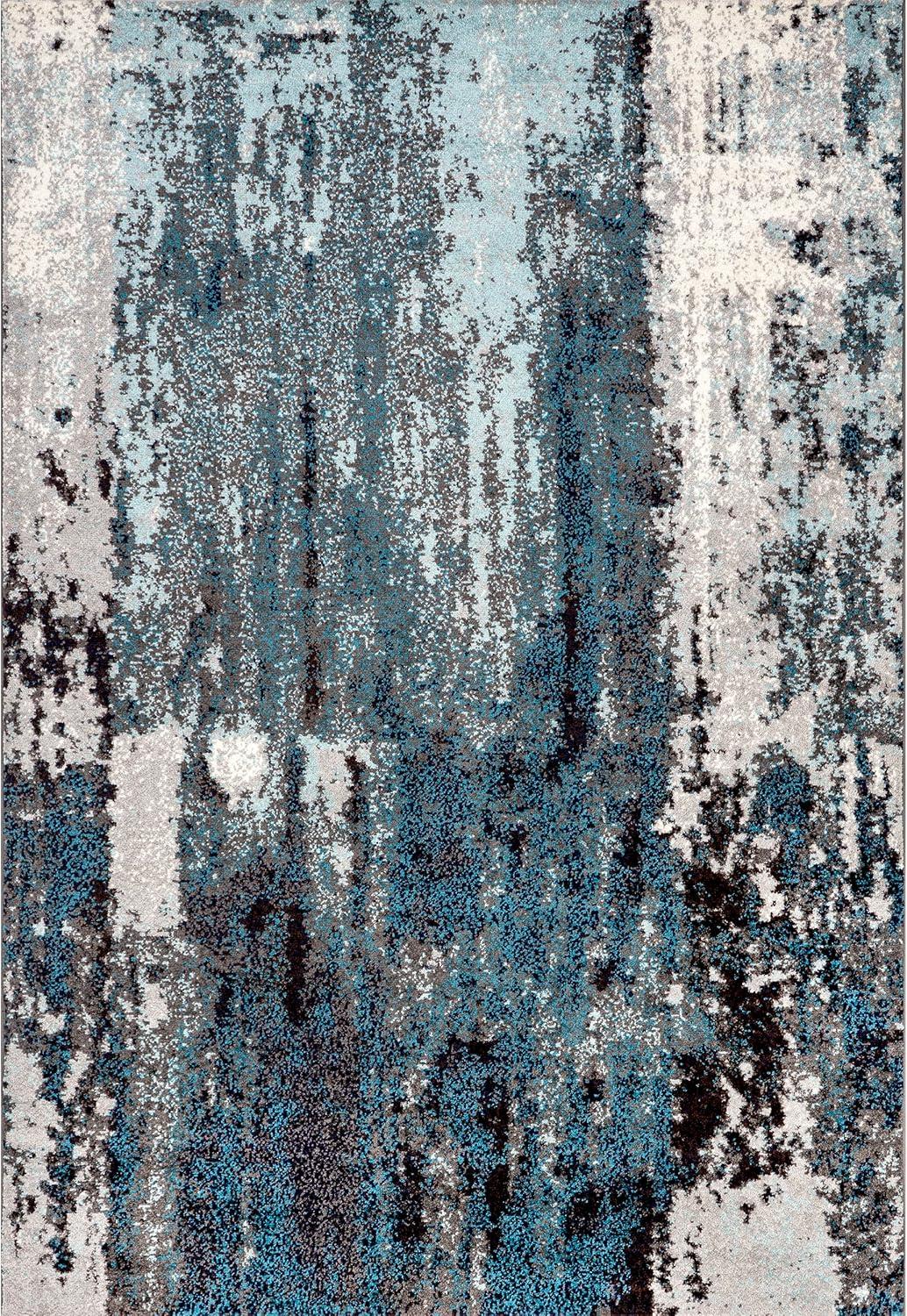 nuLOOM Haydee Abstract Area Rug, 10' x 14', Blue