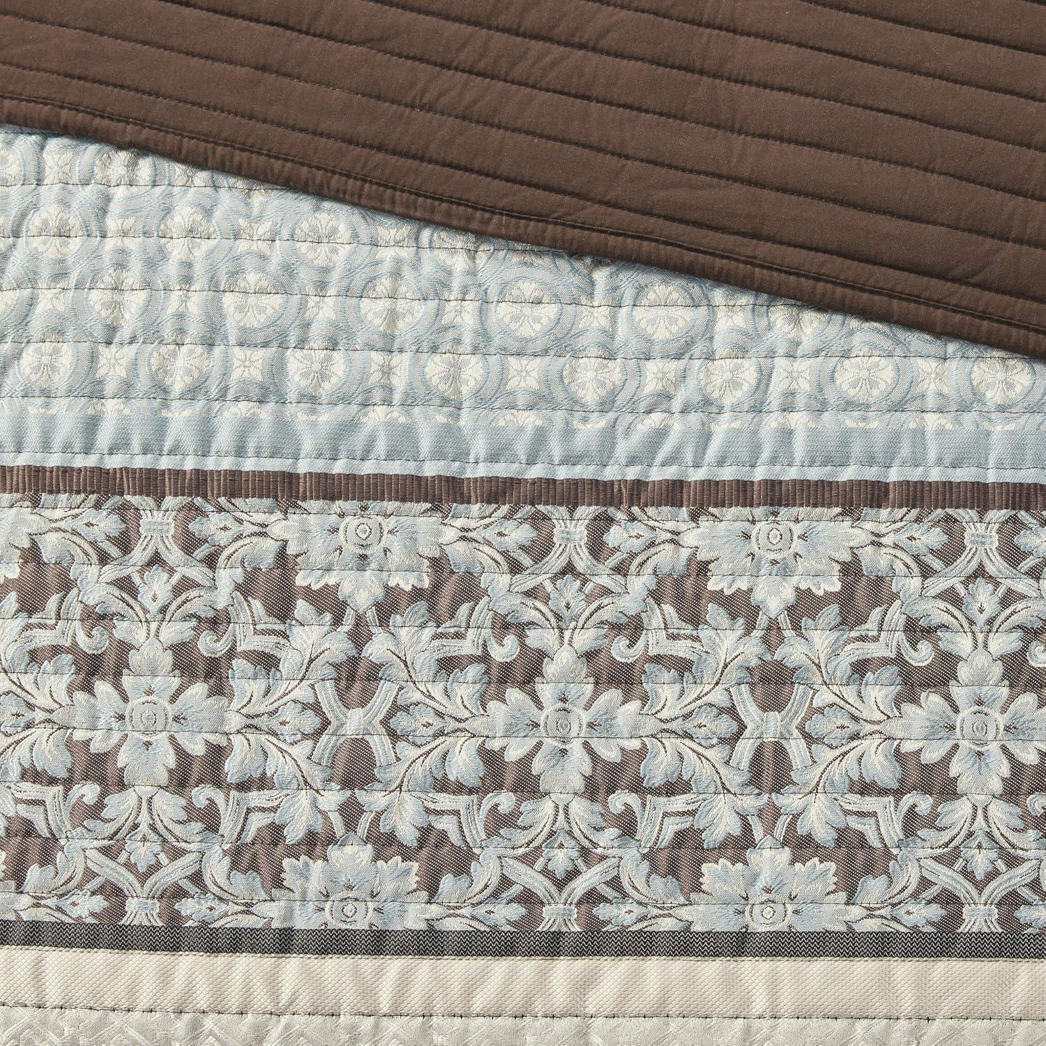 Madison Park Jacquard Quilt Set with Throw Pillows
