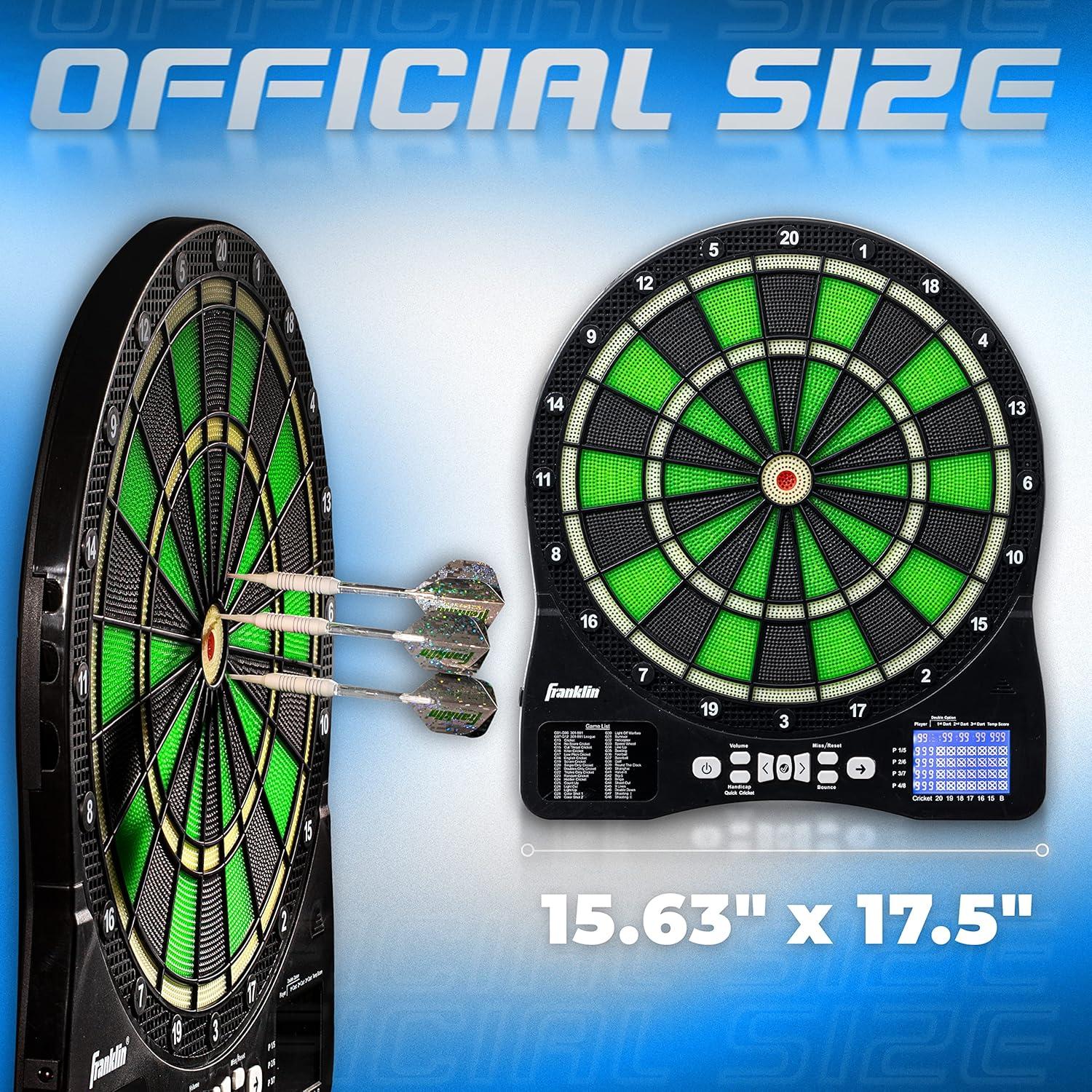 Green LED Electronic Soft Tip Dartboard with Digital Scoreboard