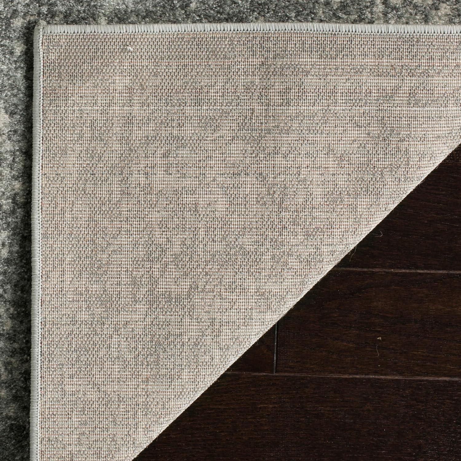 Evoke EVK256 Power Loomed Indoor Area Rug - Silver/Ivory - 6'7"x6'7" - Safavieh