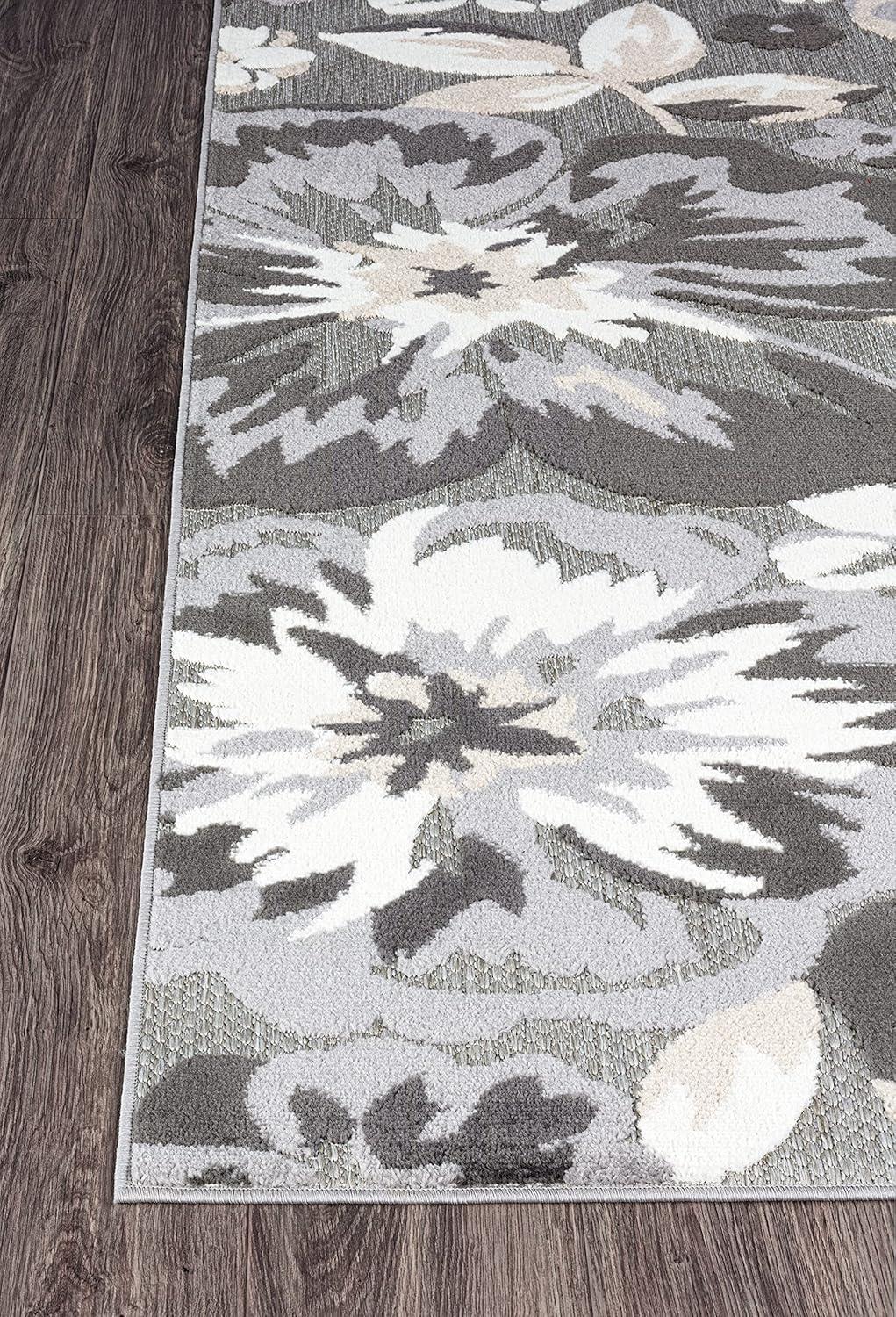 World Rug Gallery Bergamo Contemporary Floral Indoor/Outdoor Area Rug