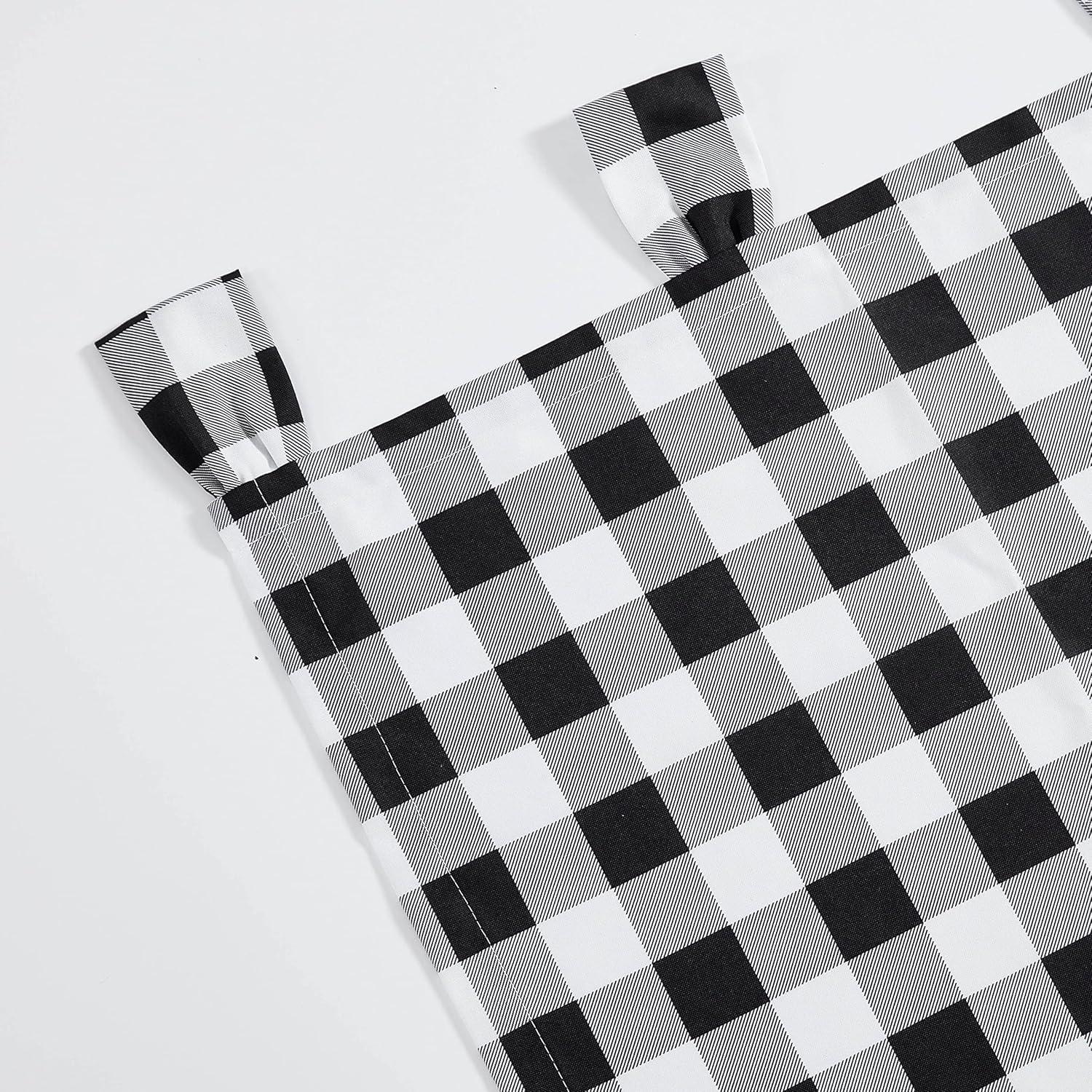 Eddie Bauer Mountain Plaid Black Tab Top Window Valance | Wayfair