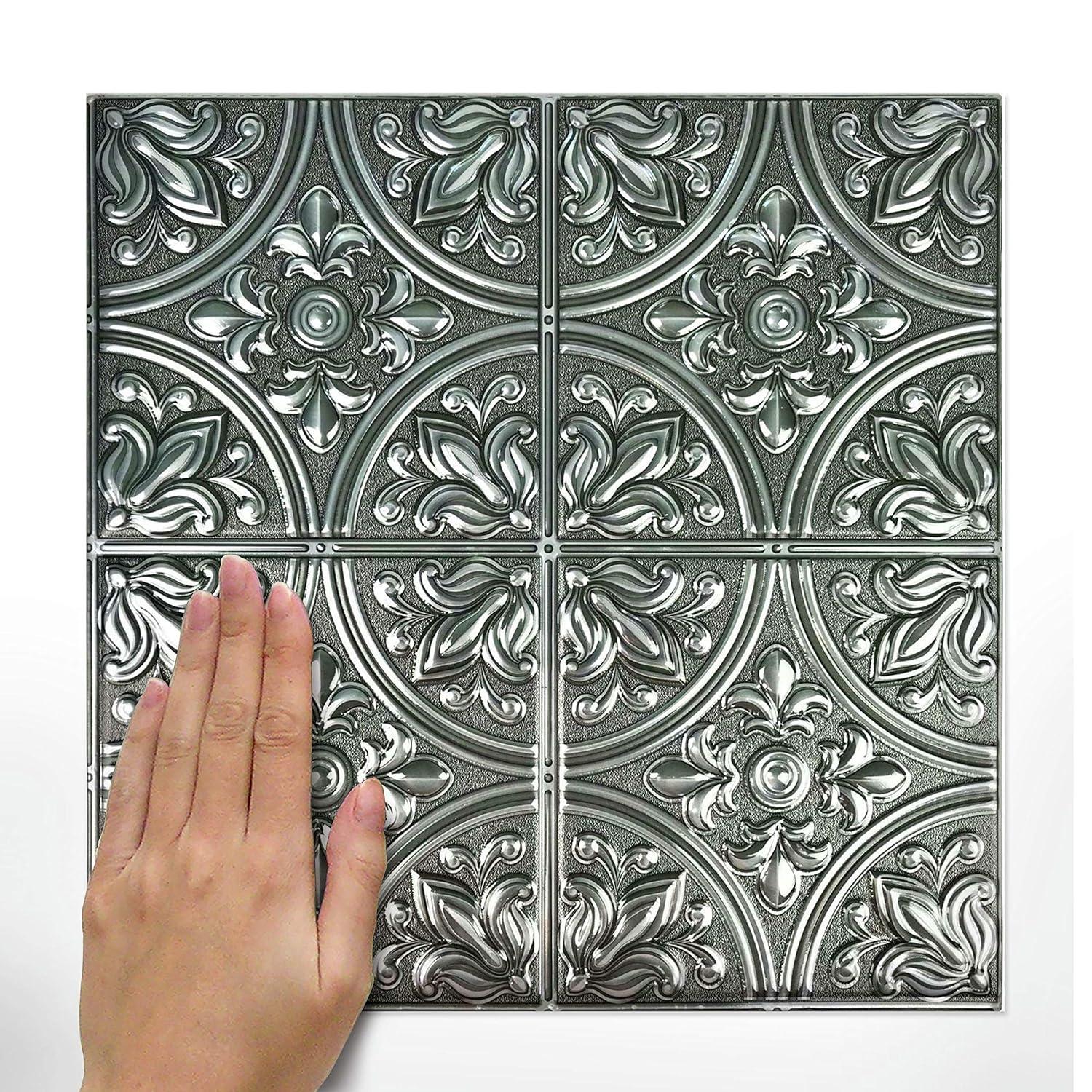 Room Mates 10.5'' W x 10.5'' L Peel and Stick Field Tile