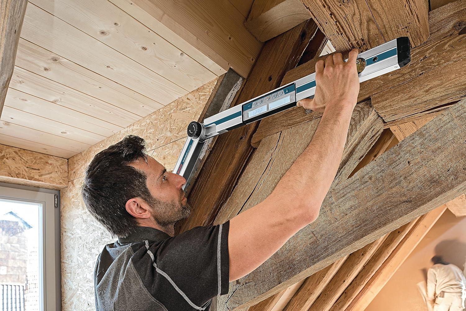 Miter Finder Digital Angle Finder Features Inclinometer, Miter Cut Calculator, Protractor, Digital Level with Case