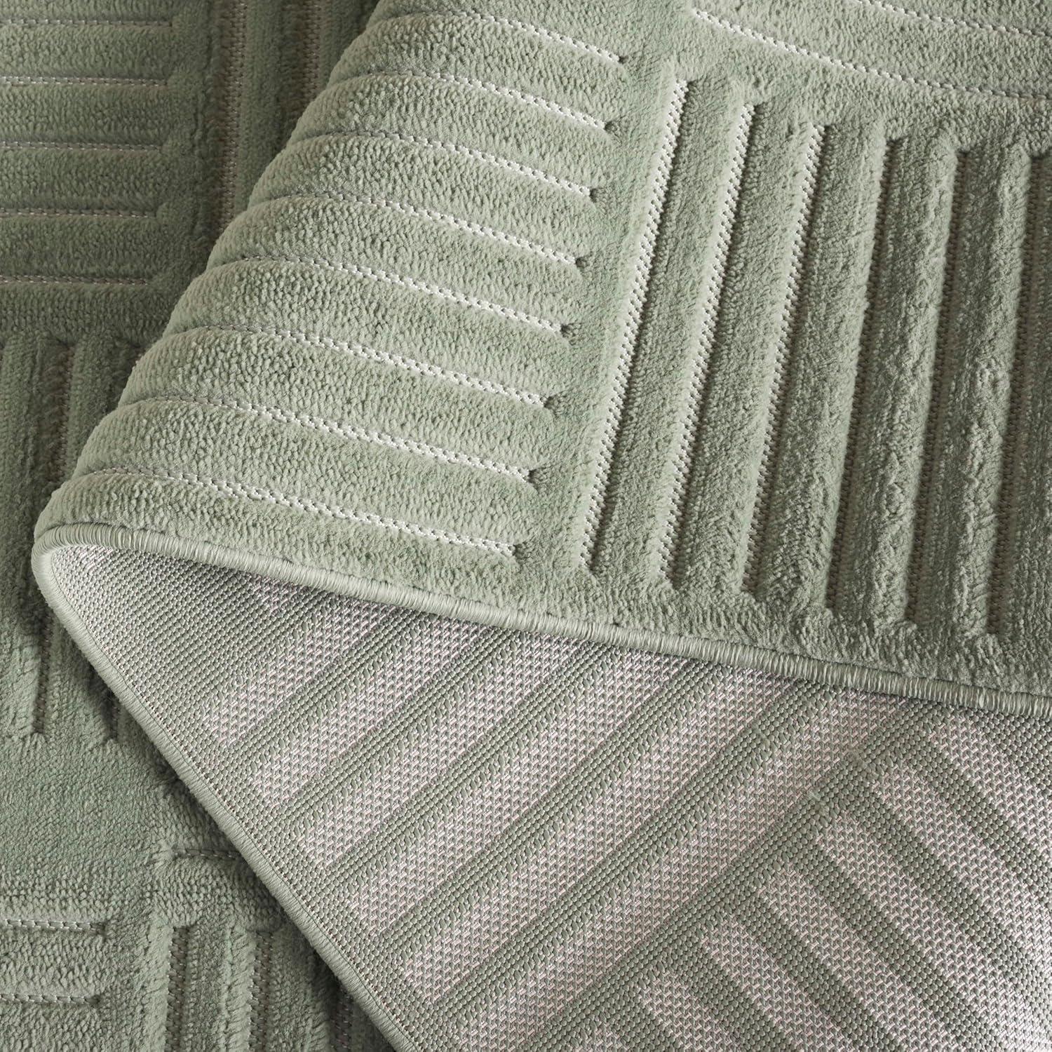 Selena SLE678 Power Loomed Indoor Area Rug - Green - 4'x6' - Safavieh