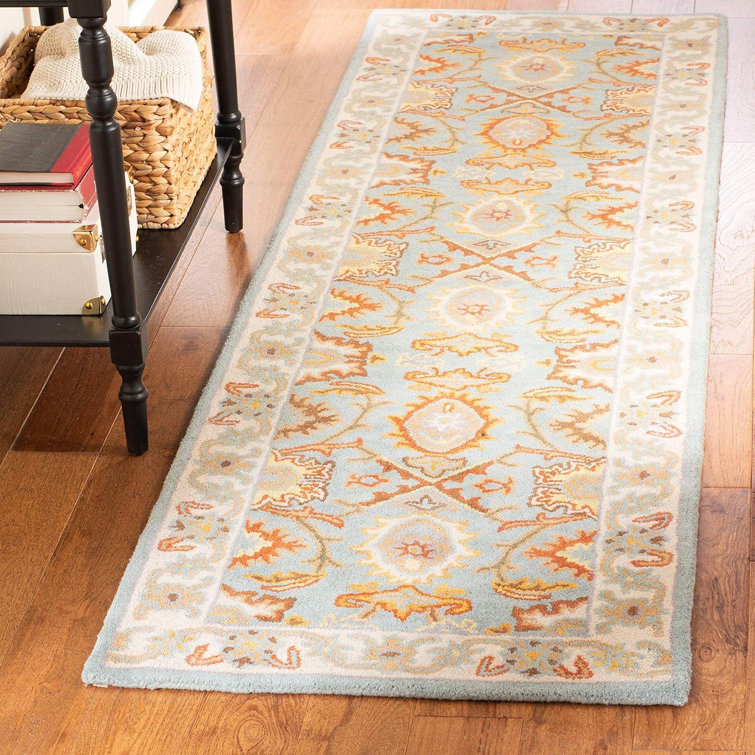 Heritage HG734 Handmade Area Rug - 7'6"x9'6" - Rust/Beige - Safavieh