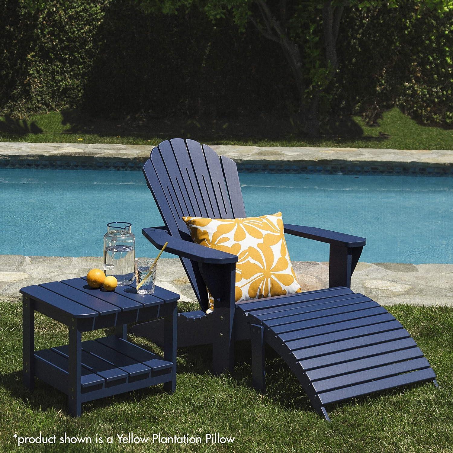 Majestic Home Goods Plantation Floral Indoor/Outdoor Reversible Throw Pillow