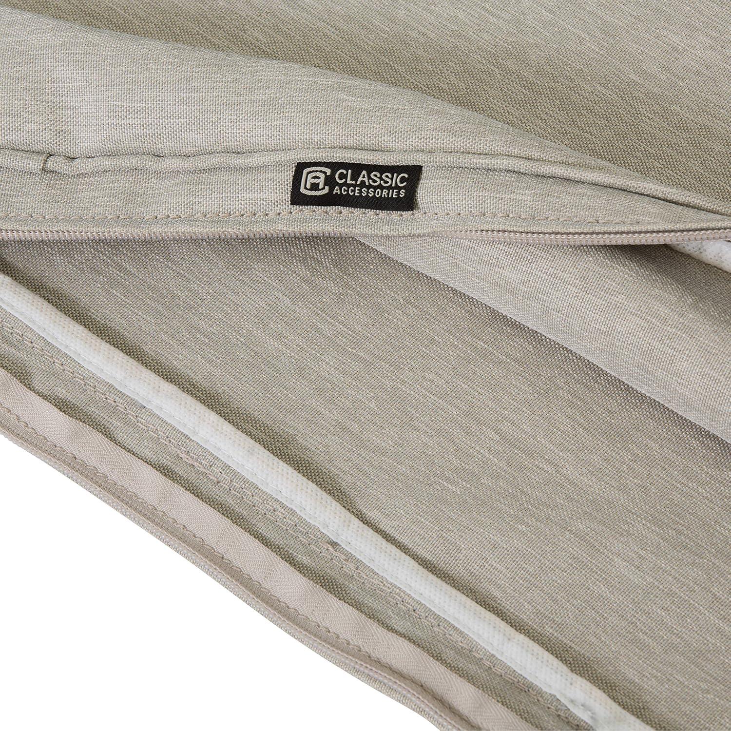 Montlake Heather Grey 54" Water-Resistant Patio Sofa Cushion