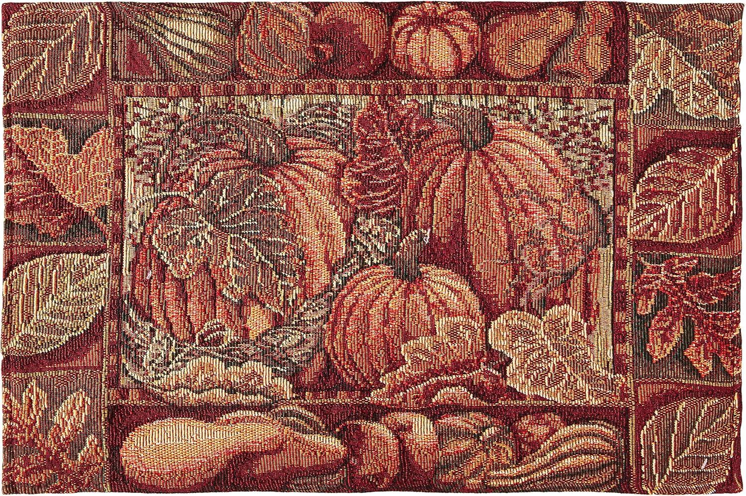 The Holiday Aisle Provost Pumpkins and Autumn Leaves 19'' Placemat (Set of 4)