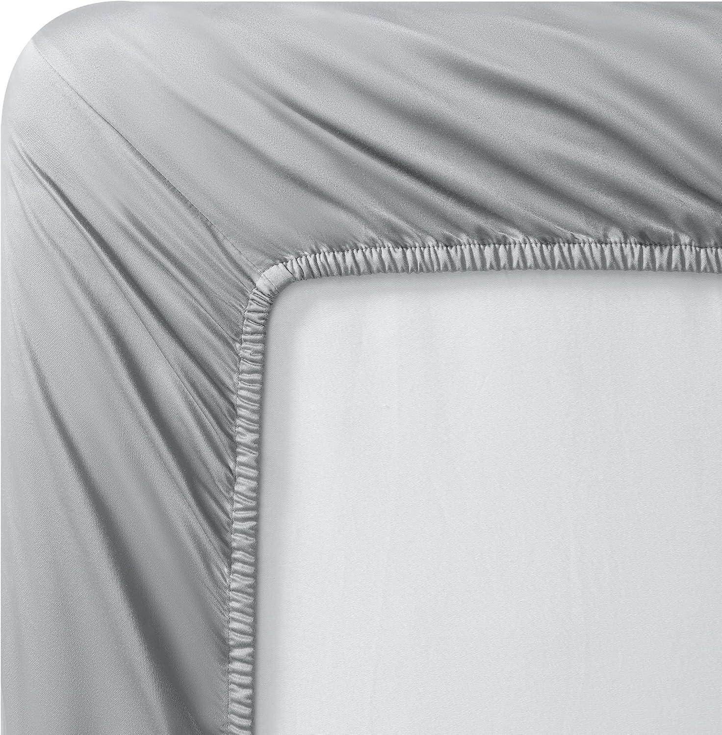 Vera Wang  800 Collection  Bed Sheet Set - 800 Thread Count, Silky Smooth  Wrinkle-Resistant Bedding, Queen, Grey Steel Grey Queen