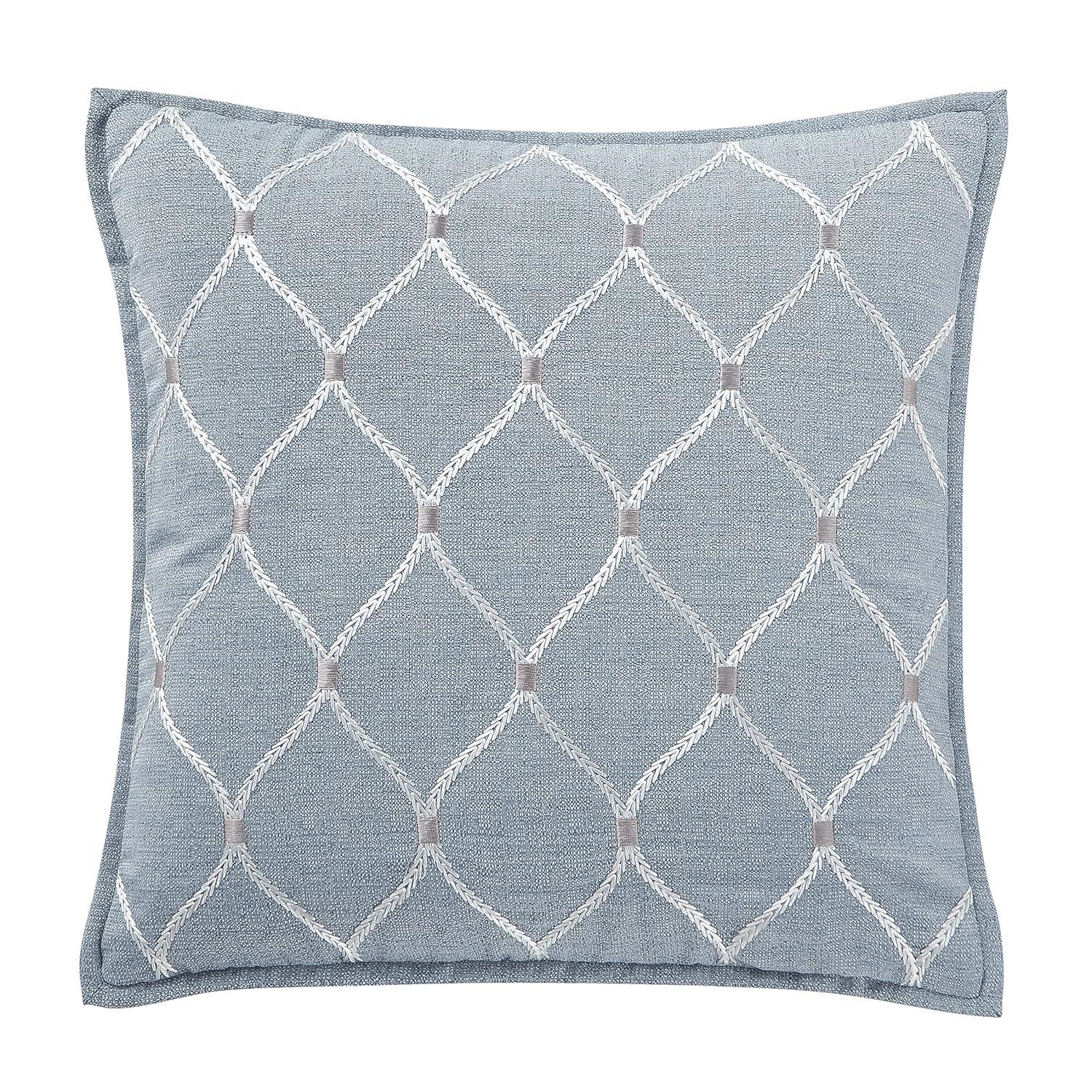 Waterford Bedding Florence Embroidered Reversible Throw Pillow