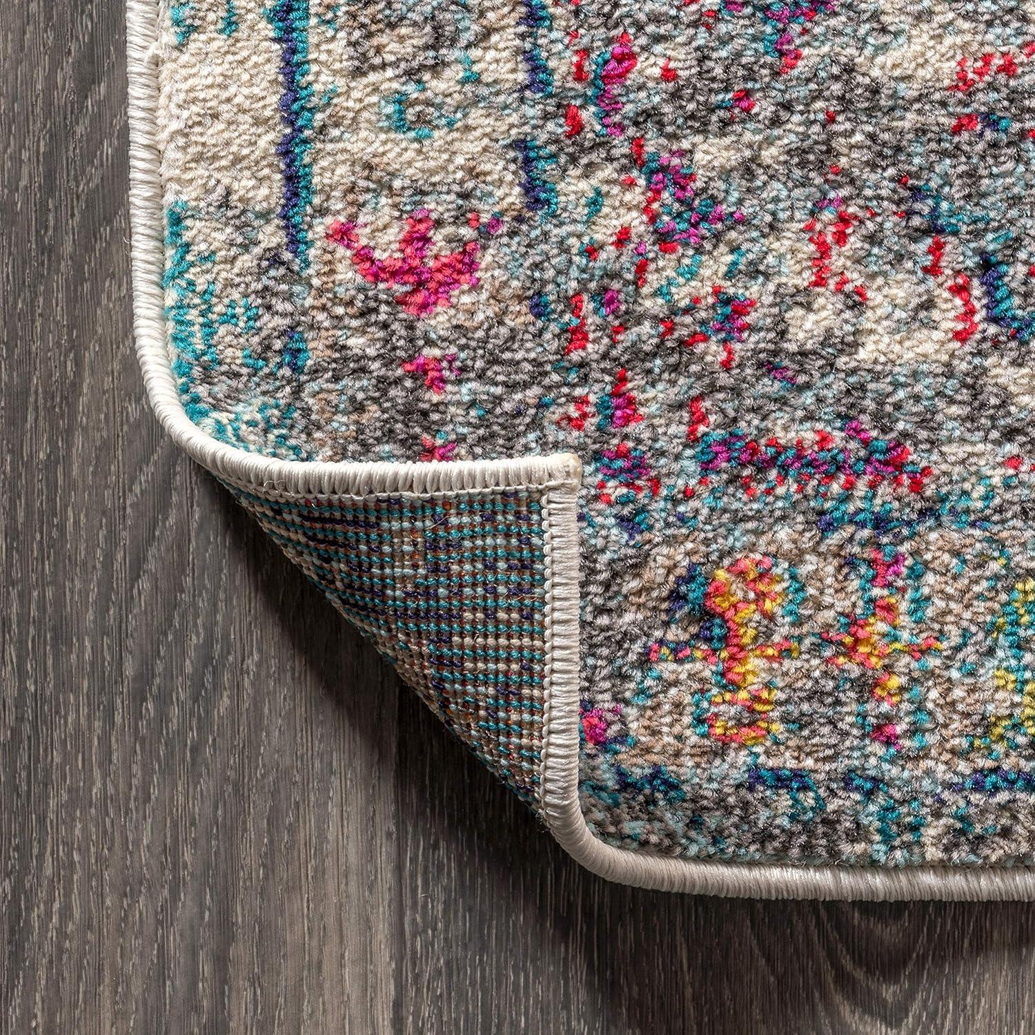 Bohemian FLAIR Boho Vintage Faded Area Rug - JONATHAN Y