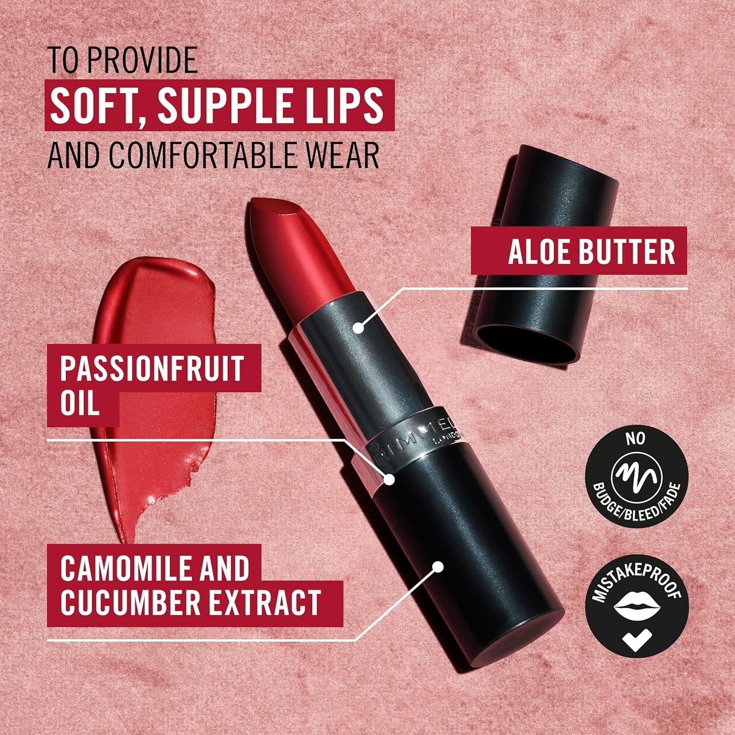 Rimmel London Lasting Finish Lipstick, Candy 002