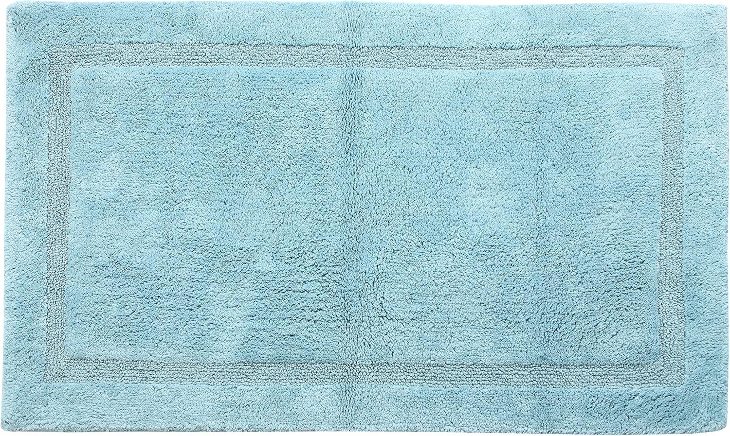 Saffron Fabs  Cotton Regency Bath Rug Sage Green 22 x 34
