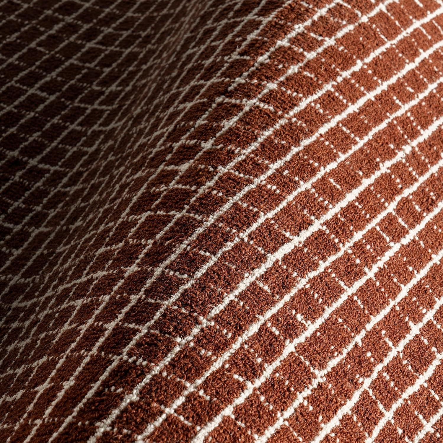 Katasha Checked Wool Area Rug