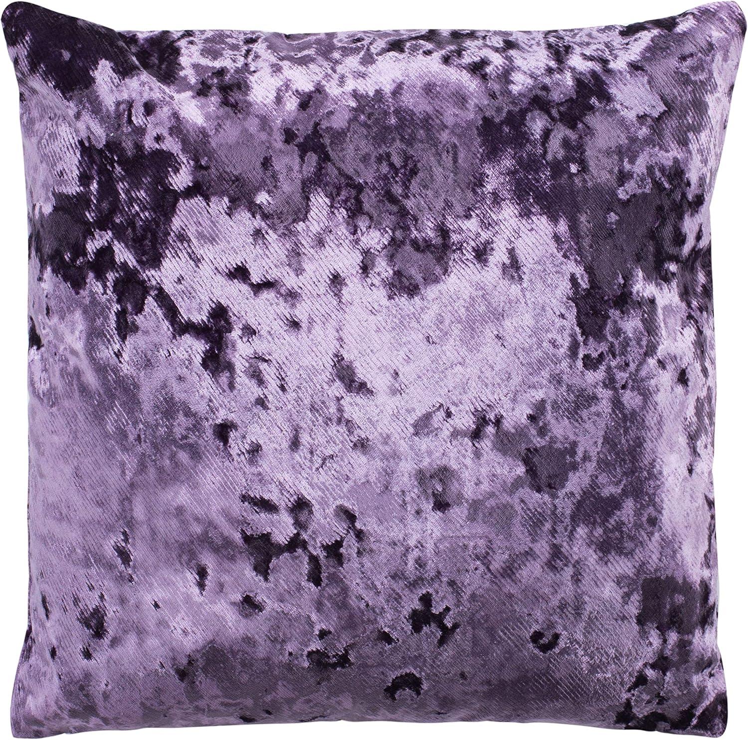 Gili Light Purple Velvet 18-inch Decorative Pillow