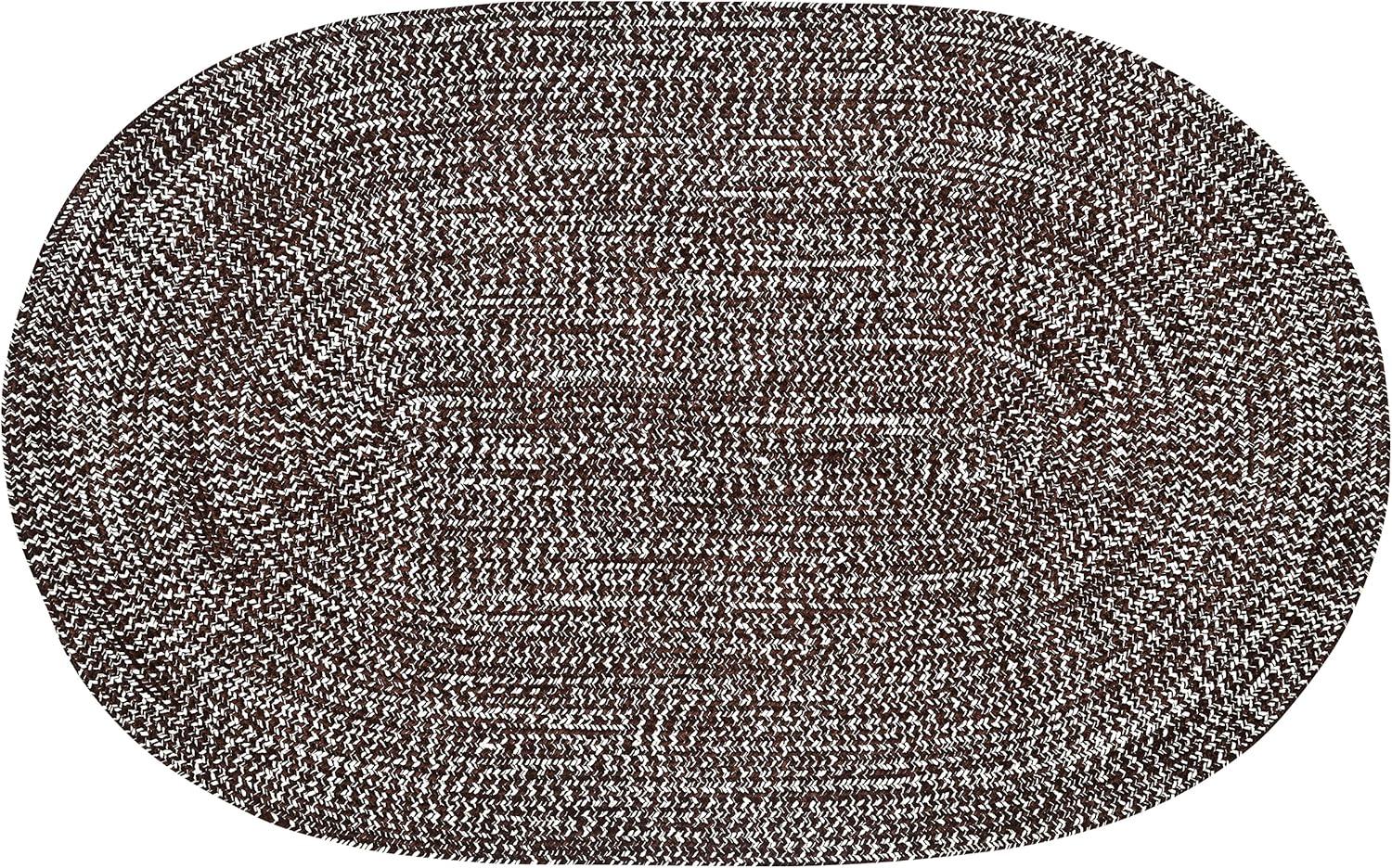 Dove & Chesnut Oval Braided Chenille 22" x 40" Rug