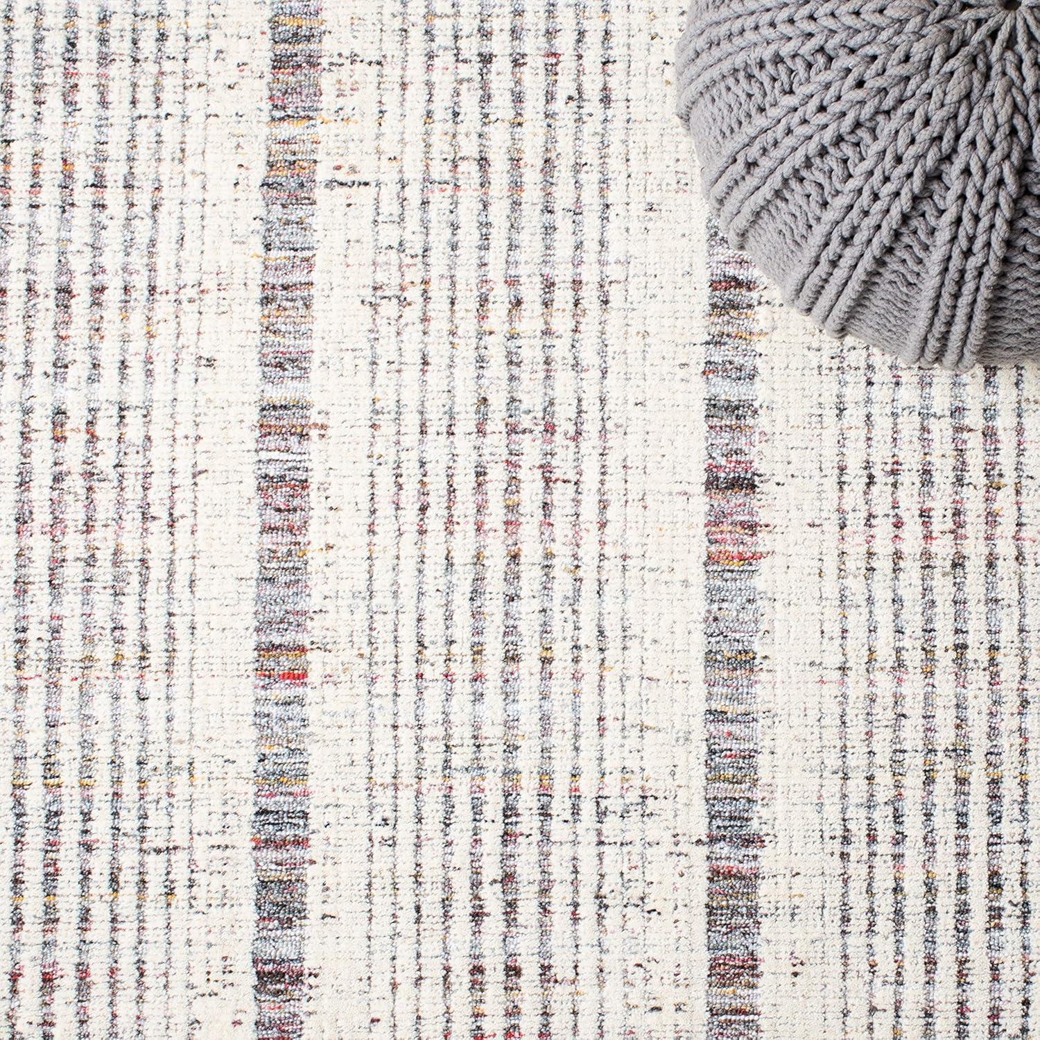 Metro MET991 Hand Tufted Indoor Area Rug - Red/Ivory - 4'x6' - Safavieh