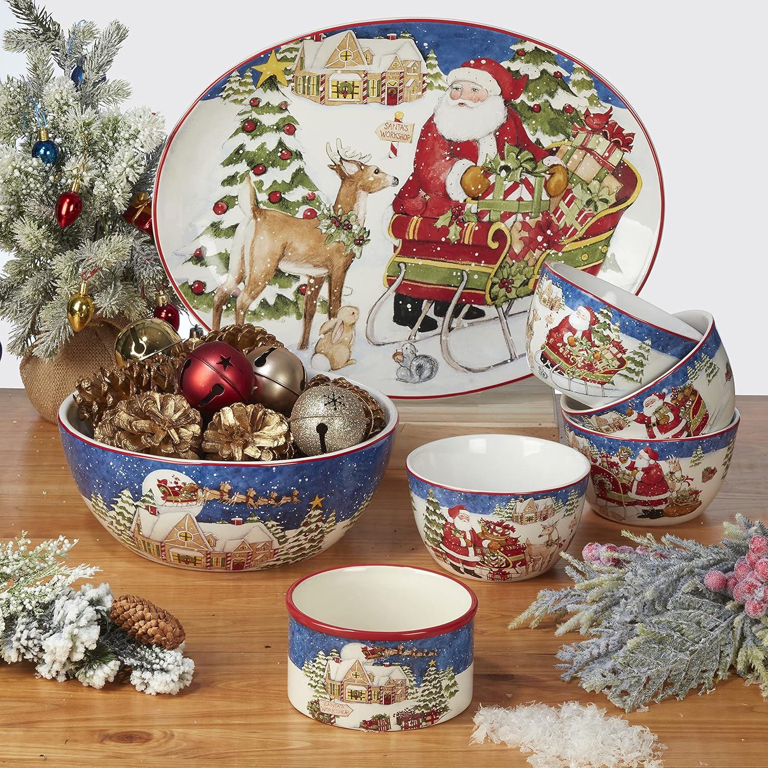 Certified International Santa's Workshop 16 Pc. Dinnerware Set, Service for 4, Multicolor