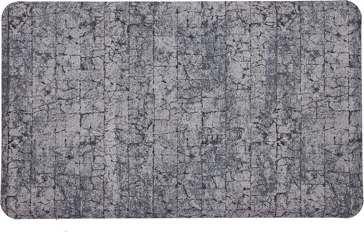 Mohawk Home Dri-Pro Cushion Kitchen Mat, Salten ,Grey, 1' 6" X 2' 6"