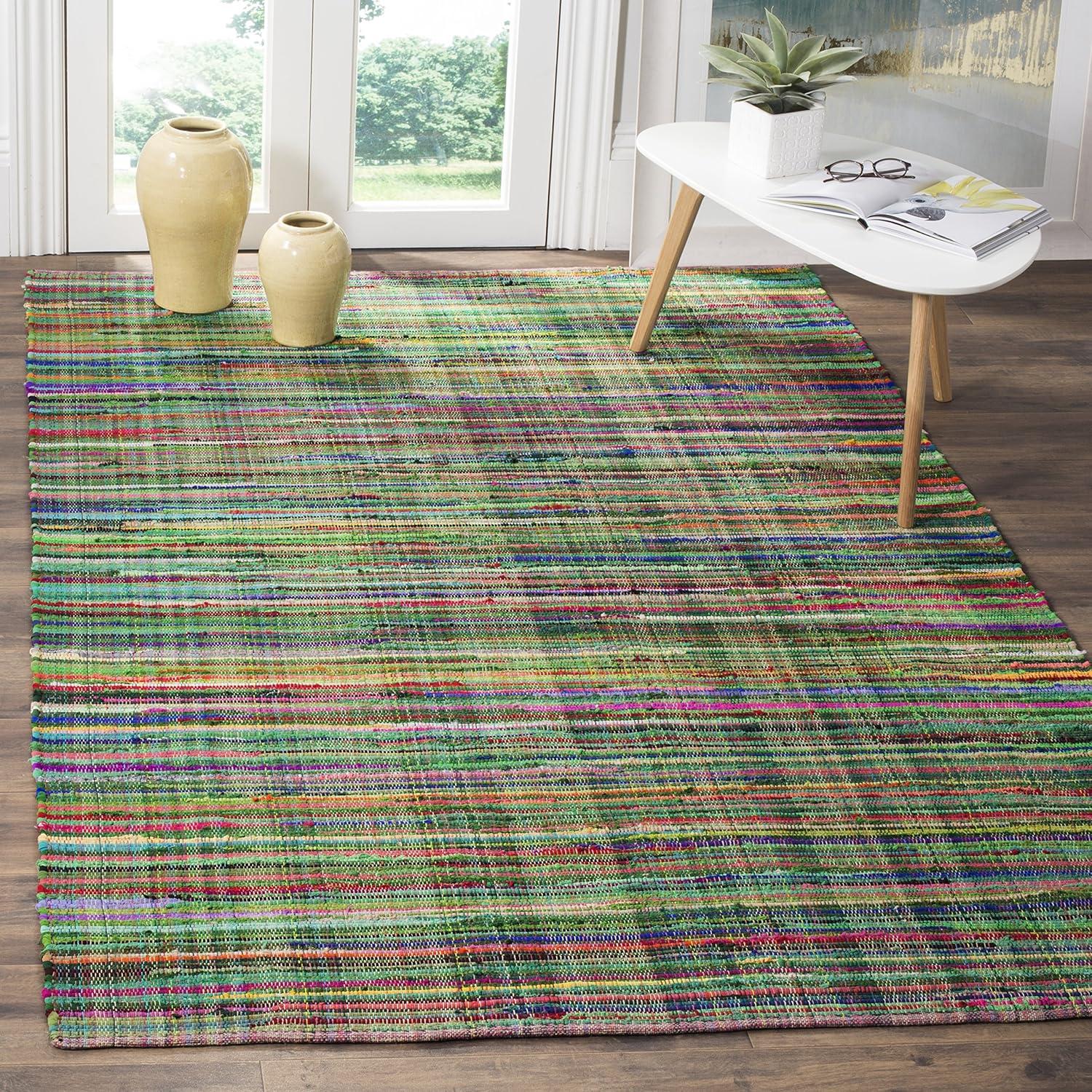 Rag Area Rug RAR240 Hand Woven Area Rug  - Safavieh