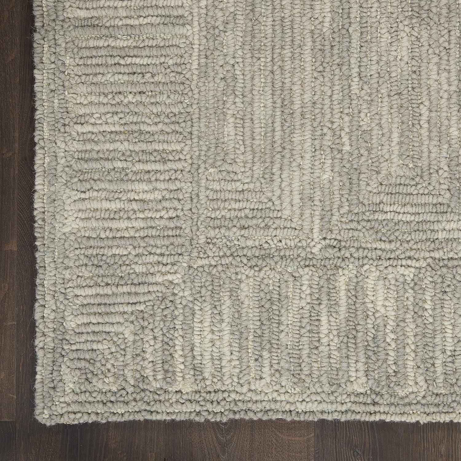 Nourison Vail Contemporary Indoor Area Rug Grey 8'3" x 11'6"