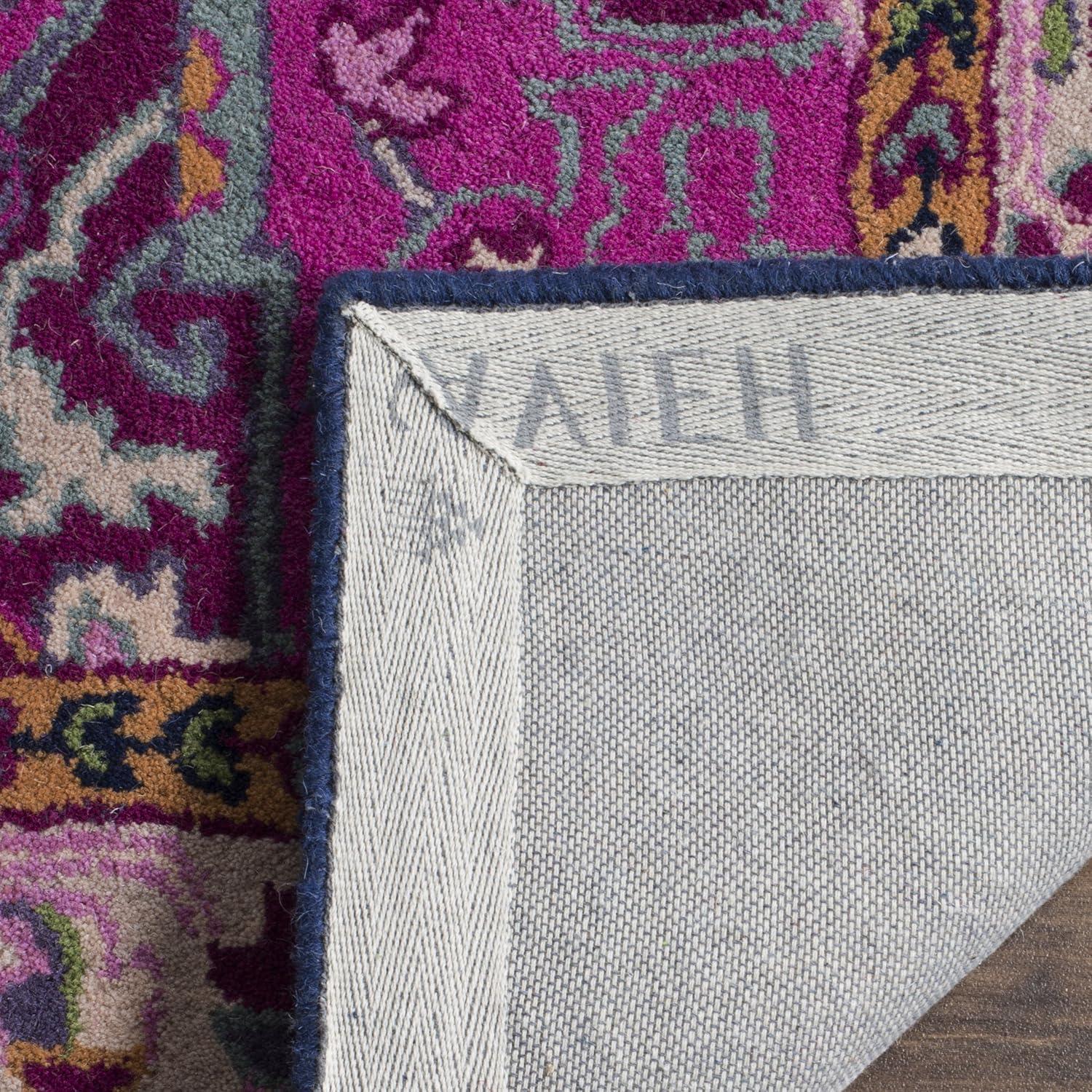 Bellagio BLG541 Hand Tufted Area Rug - Ivory/Pink - 6'x9' - Safavieh.