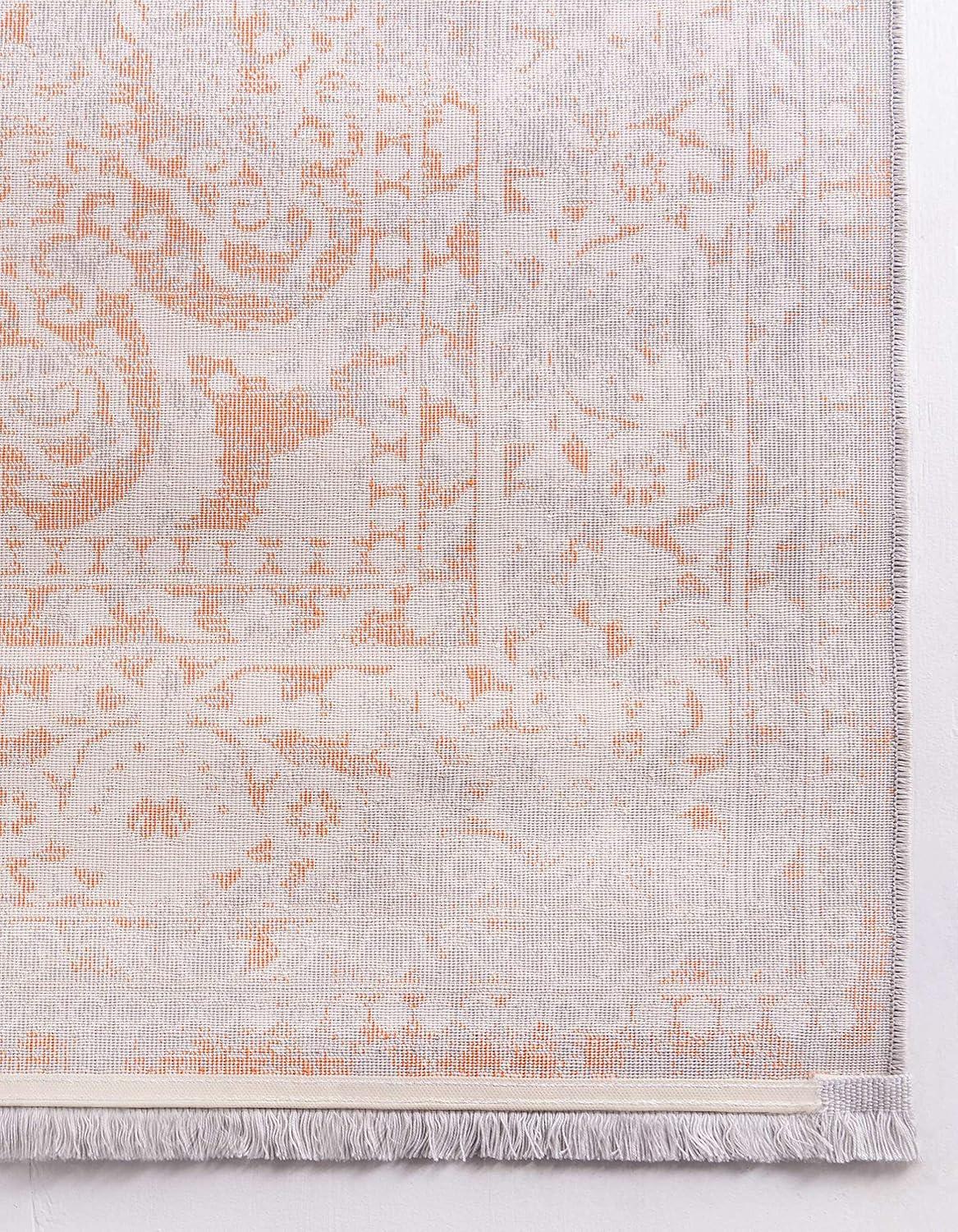 Unique Loom New Classical Collection Area Rug - Olwen (8' x 11' 4" Rectangle Terracotta/Gray)