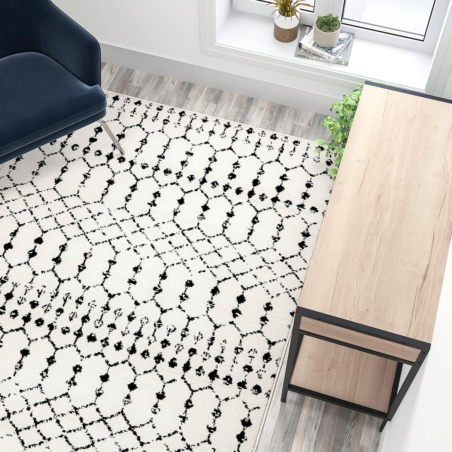 Hashtag Home Eberle Geometric Style Modern Bohemian Design Area Rug
