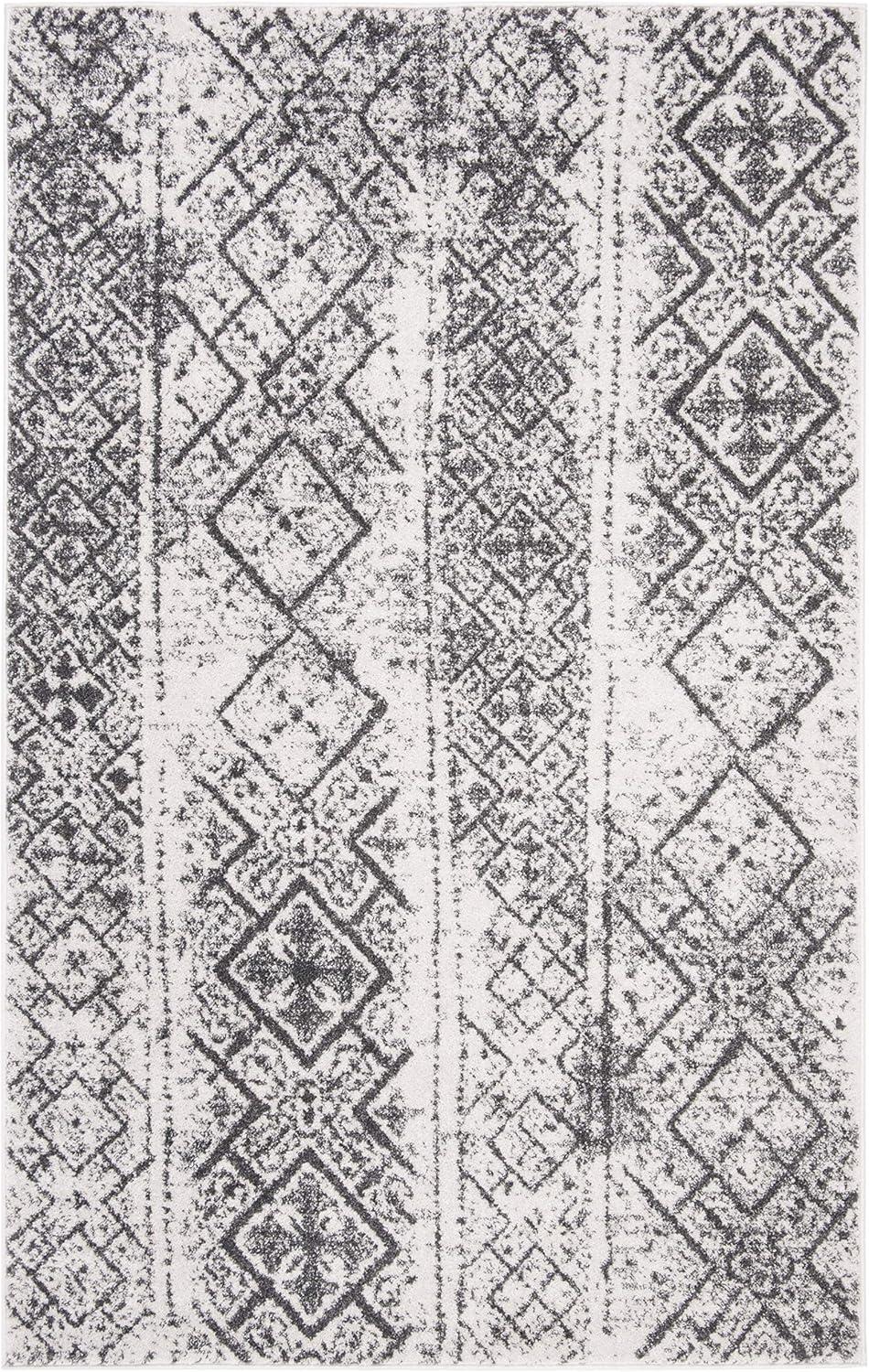 Adirondack ADR111 Machine Made Indoor Accent Rug - Silver/Black - 2'-6"x4' - Safavieh