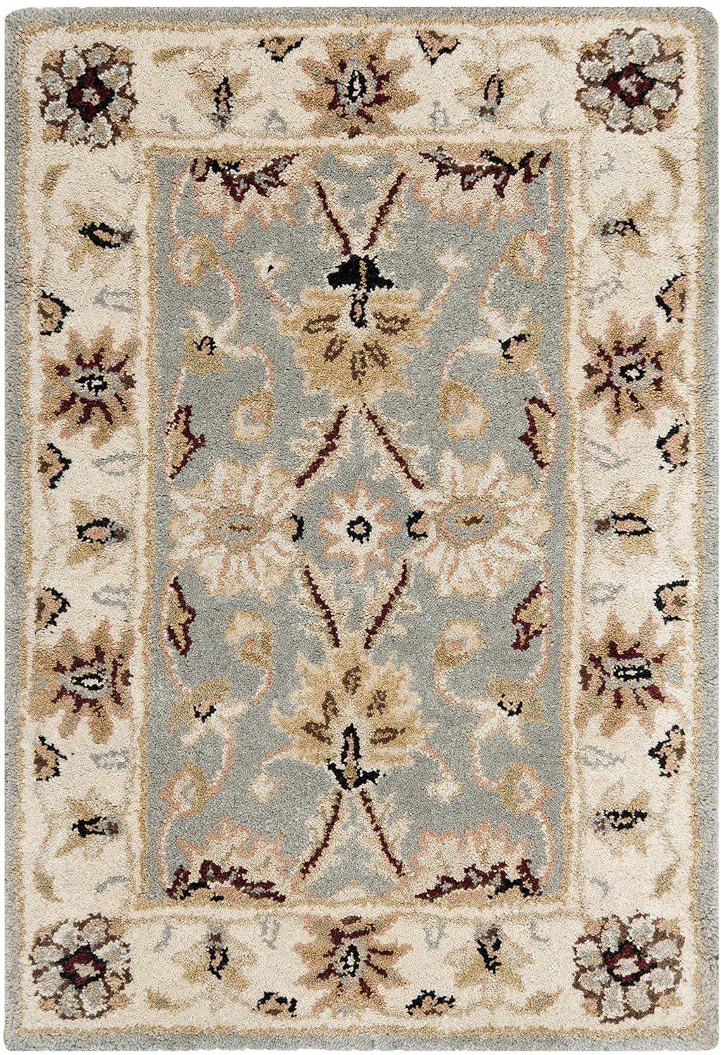 Antiquity AT249 Hand Tufted Accent Rug - Light Blue/Ivory - 2'x3' - Safavieh.