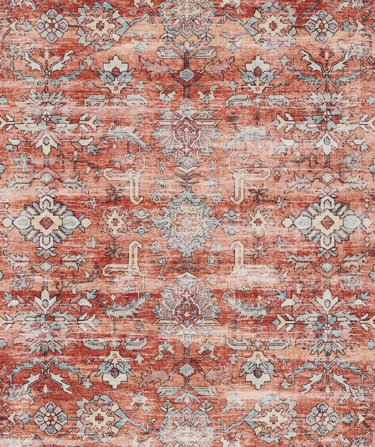 Momeni Sultana Polyester Copper Area Rug 6'6" X 9'