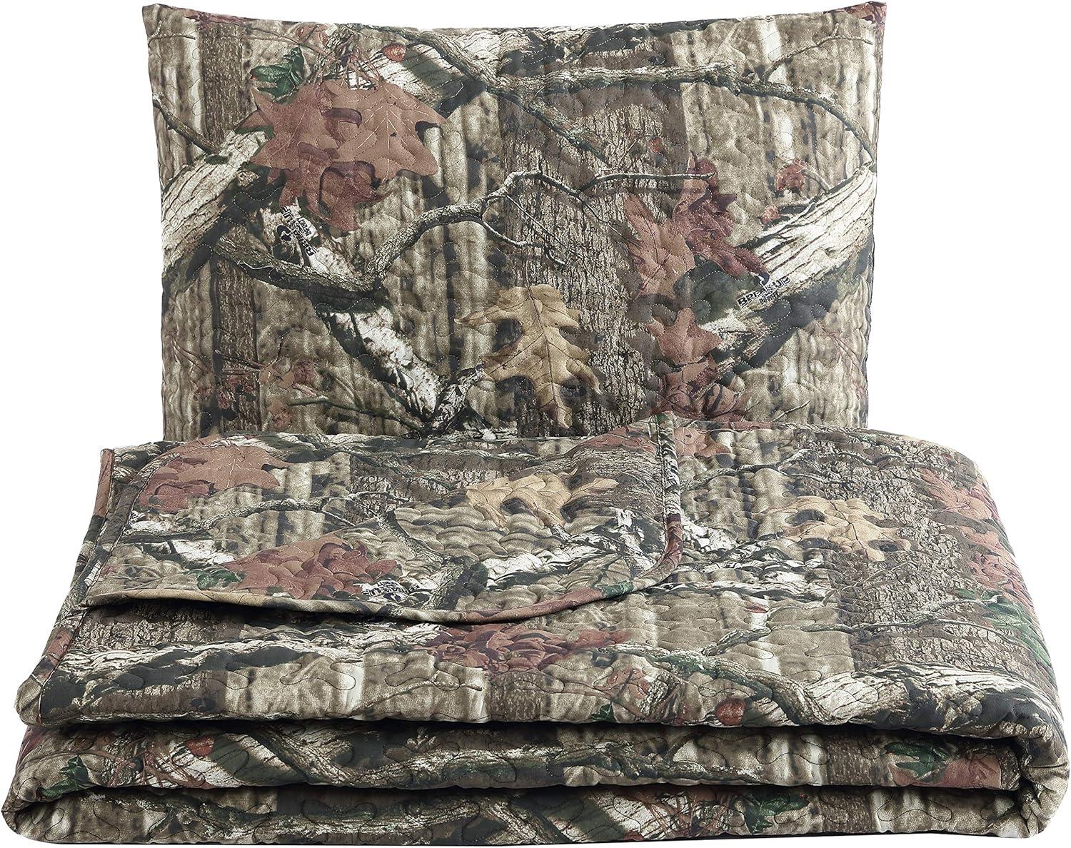 Sateen Camouflage Quilt Set