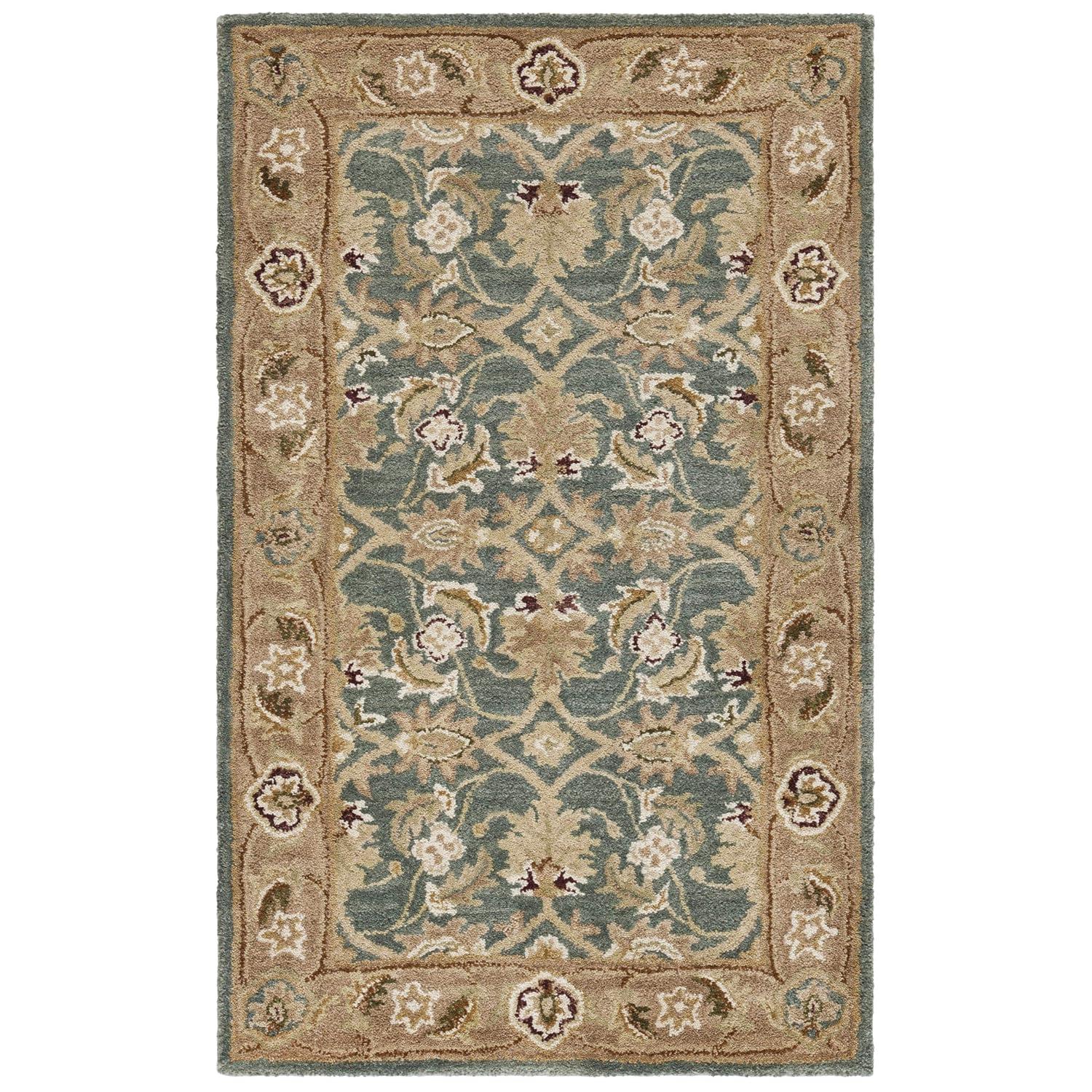 SAFAVIEH Anatolia Alfombra de Lana Tradicional Sophia Azul/marrón, 9' x 12'
