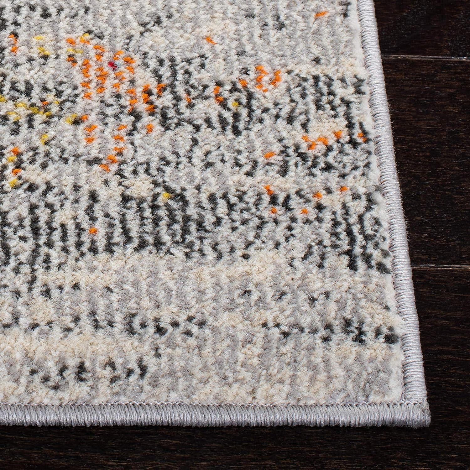 Madison MAD440 Power Loomed Indoor Area Rug - Grey/Gold - 9'x9' - Safavieh