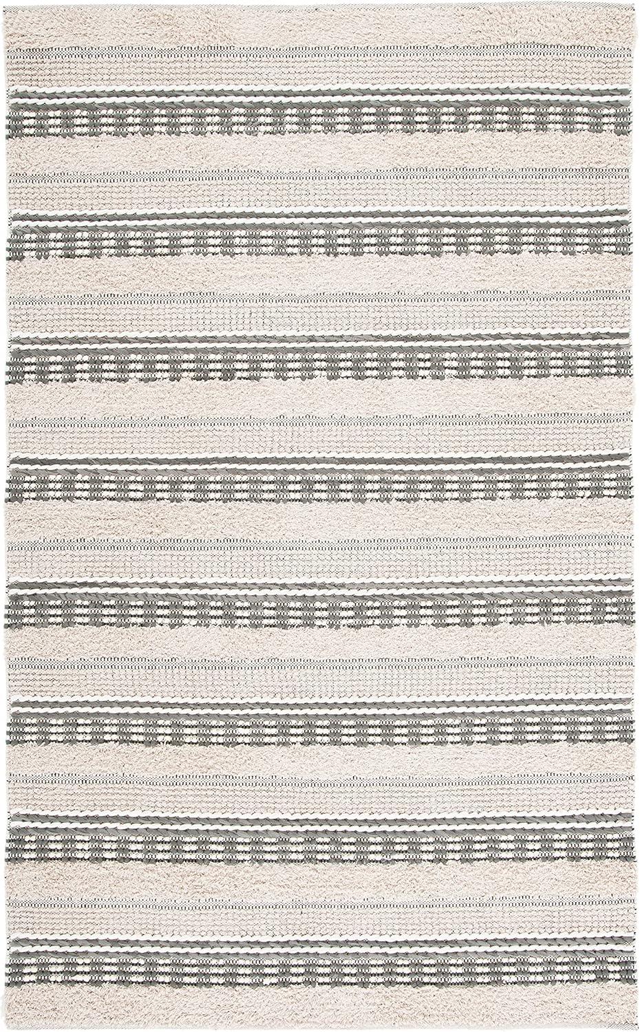 Natura NAT651 Hand Woven Area Rug - Beige/Grey - 4'x6' - Safavieh.