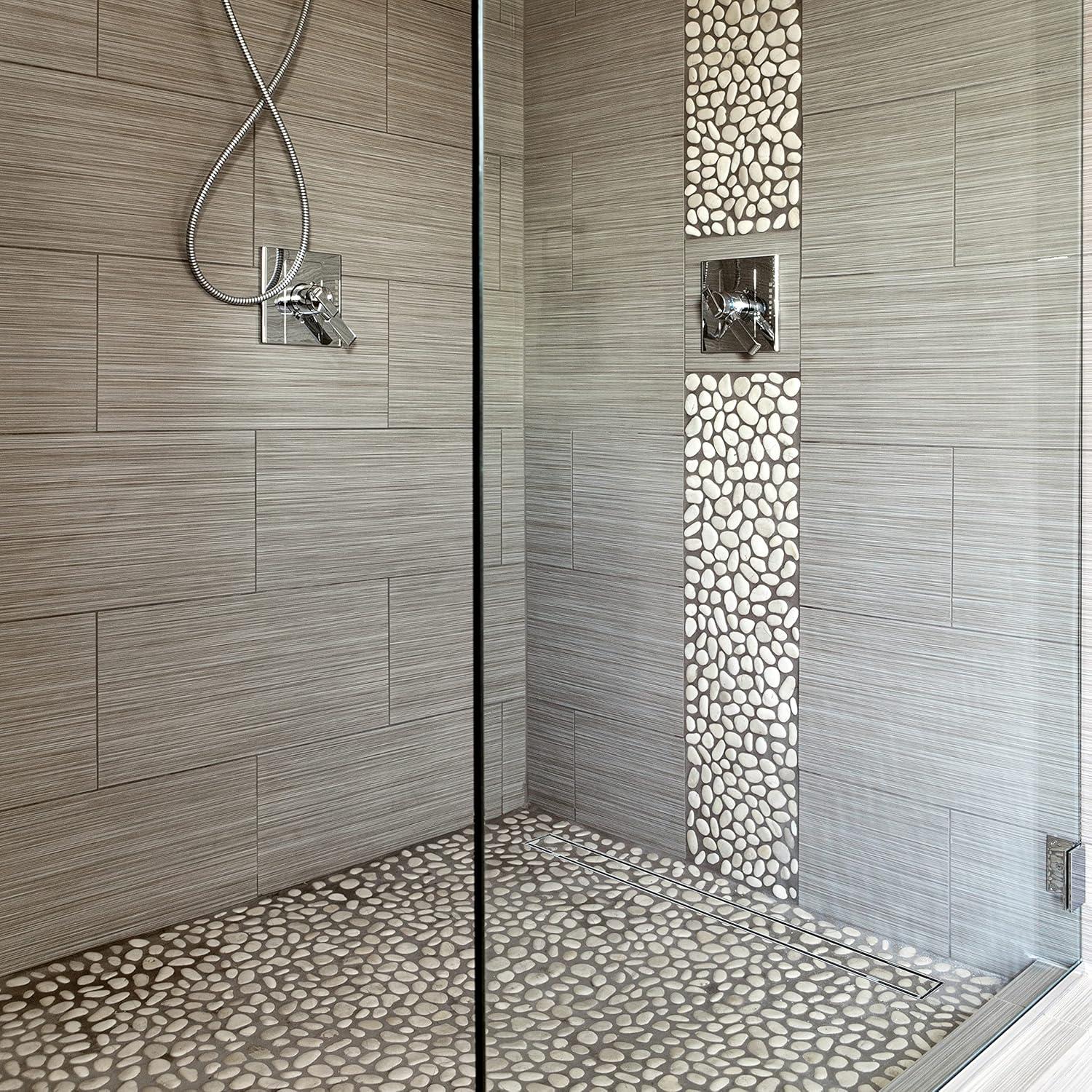 Stainless Steel Linear Shower Drain Tile-in Grate