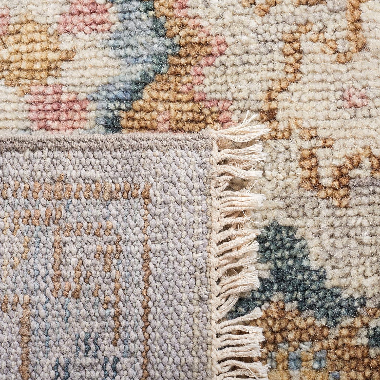 Hand Knotted 70% Wool And 30% Cotton Oriental Rug