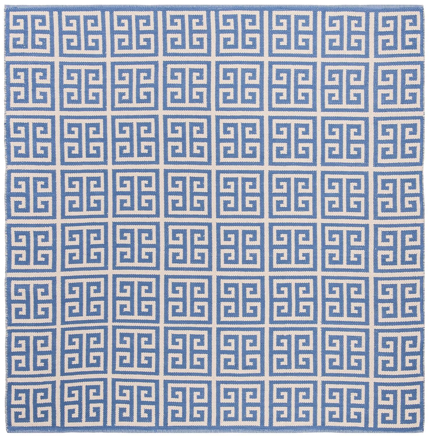 Montauk MTK724 Hand Woven Area Rug - Blue/Ivory - 6'x6' - Safavieh.