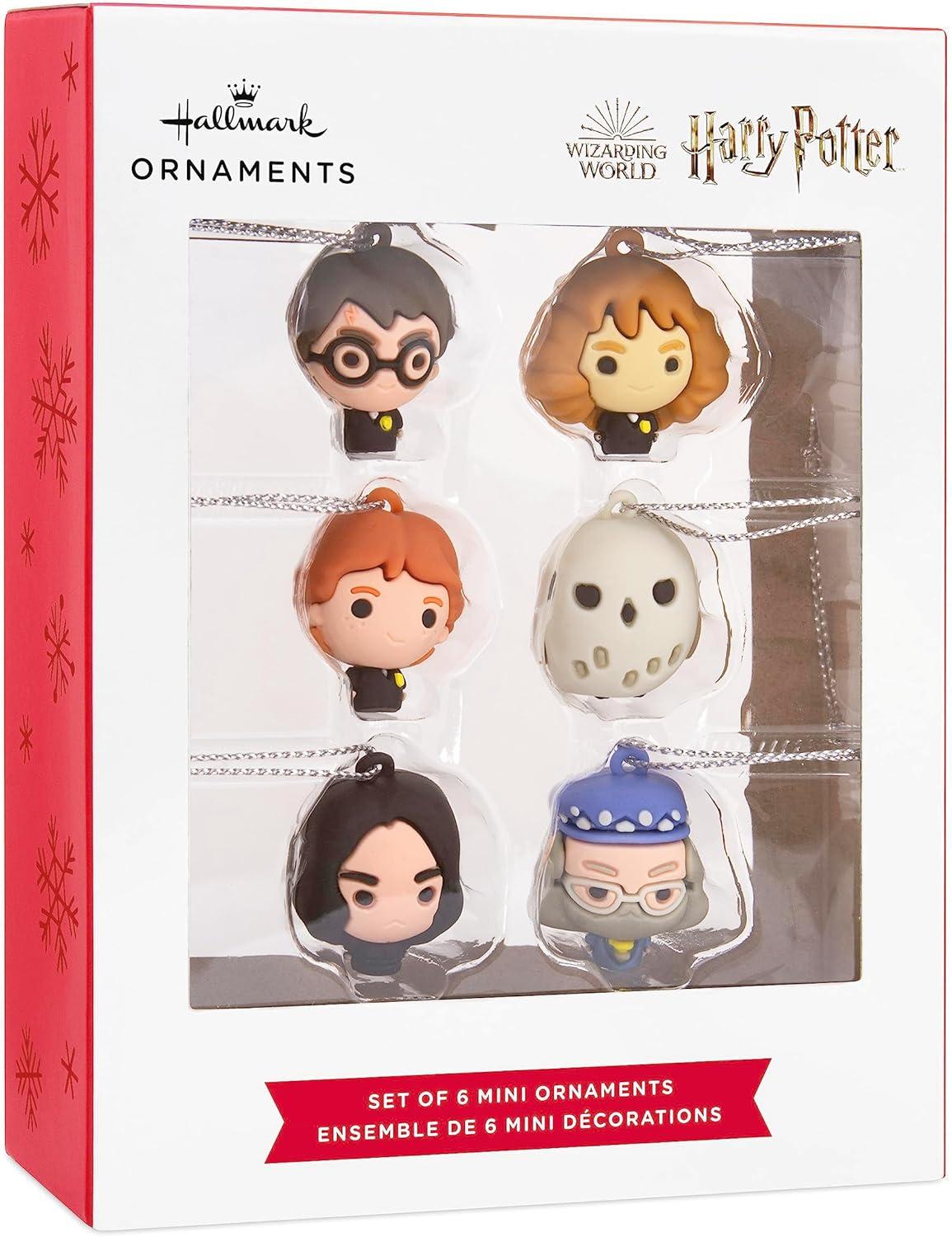 Hallmark Harry Potter and Friends Mini Shatterproof Christmas Ornaments, 6