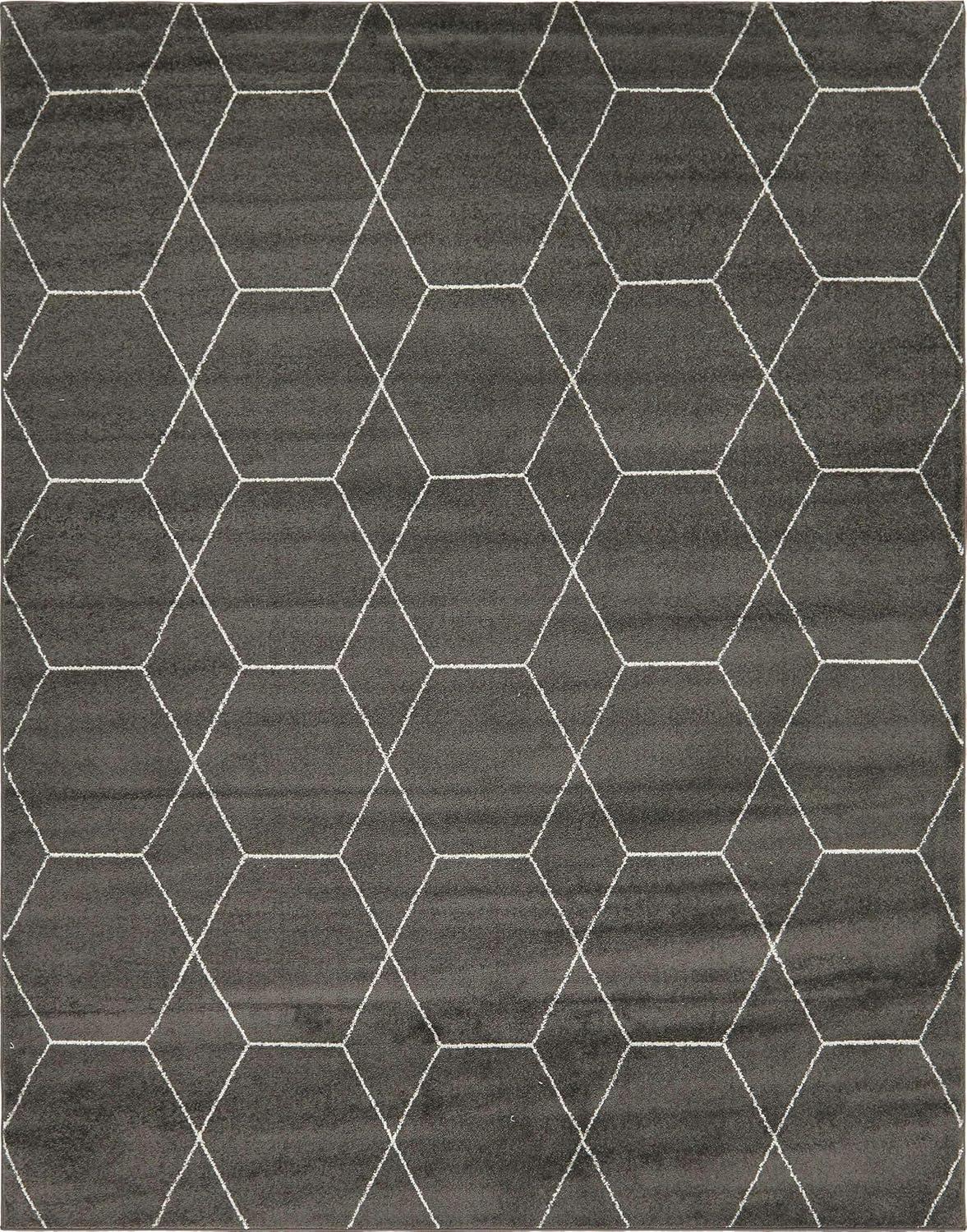 Unique Loom Trellis Frieze Geometric Trellis Indoor Woven Area Rug