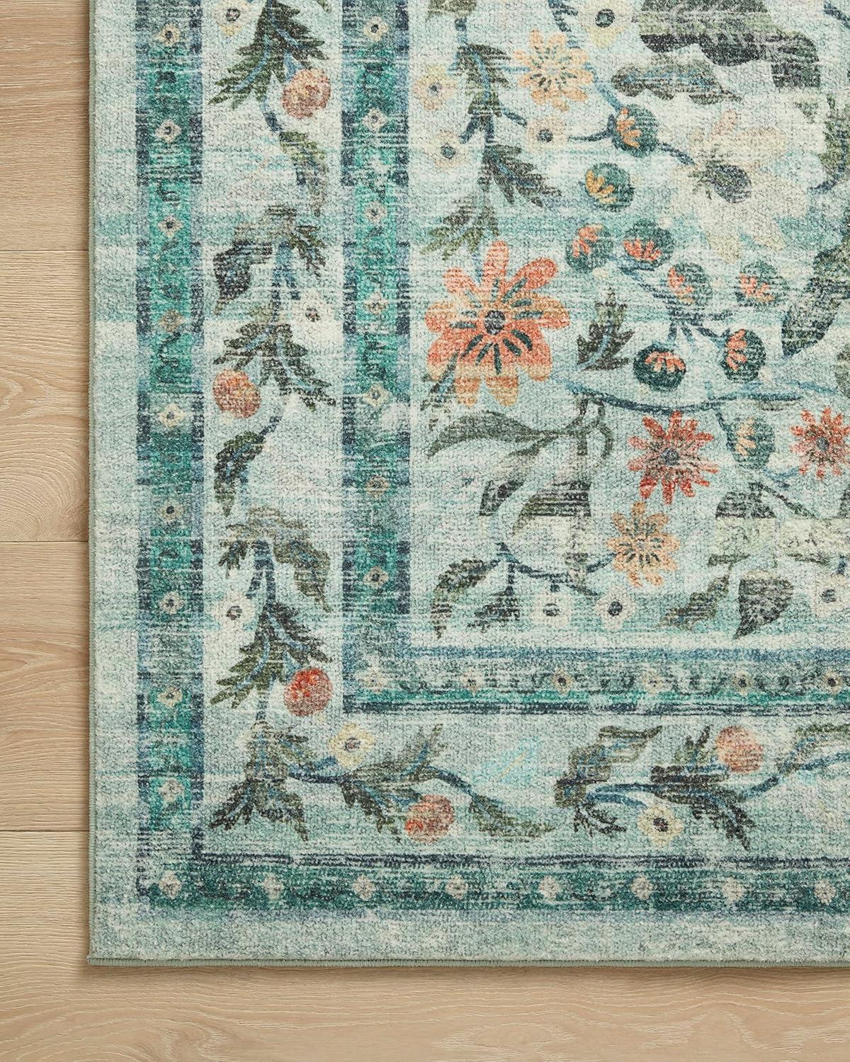 Rifle Paper Co. x Loloi Courtyard Sage Area Rug feat. CloudPile
