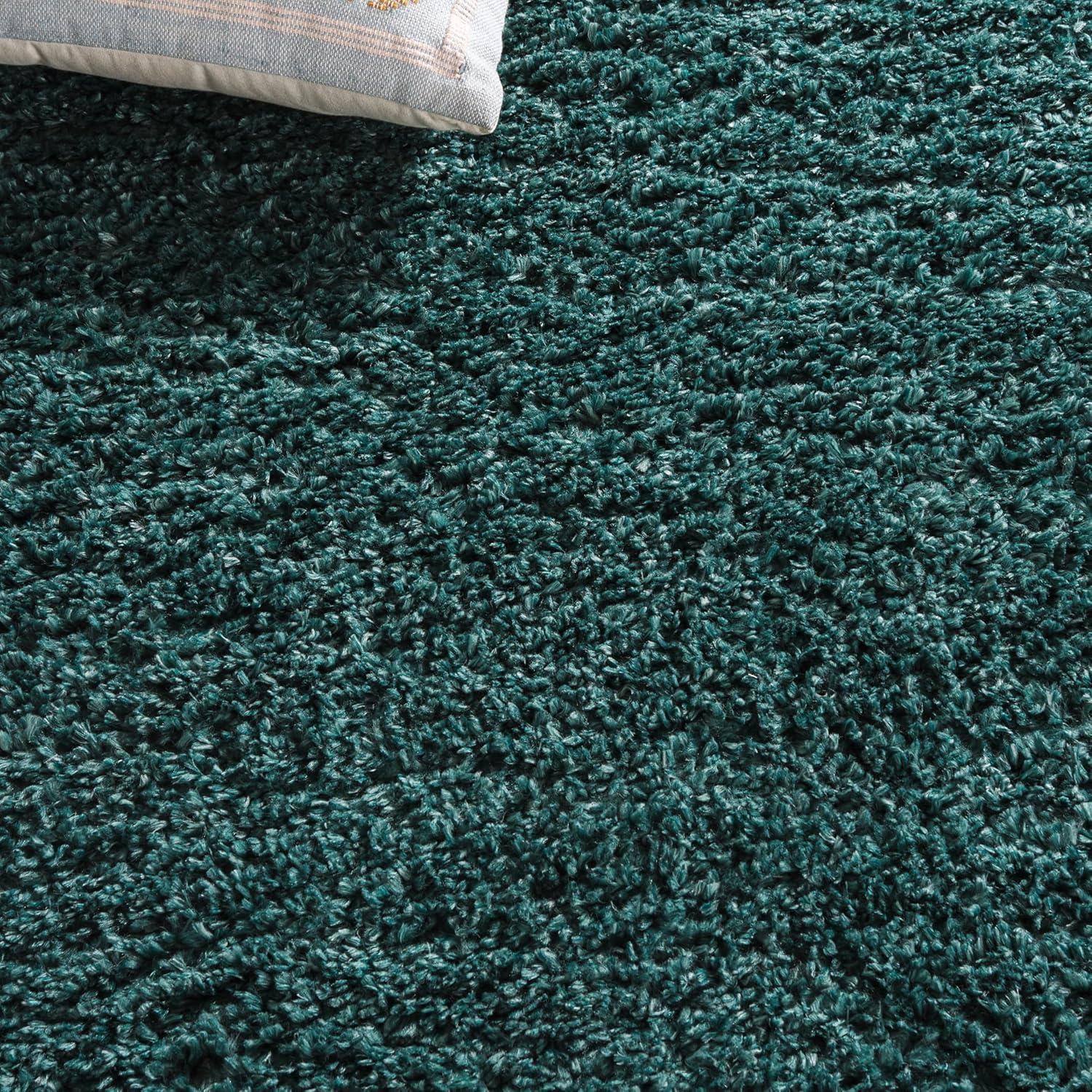 August Shag AUG200 Power Loomed Indoor Area Rug - Green - 9'x12' - Safavieh