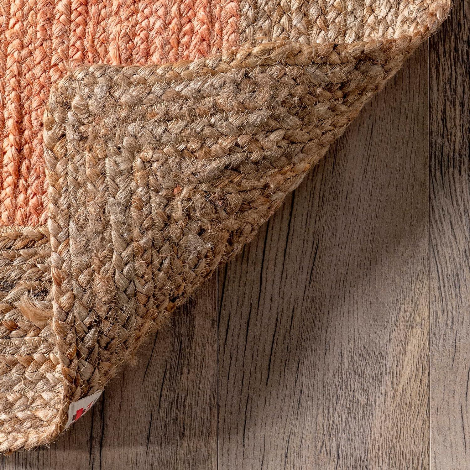 nuLOOM Eleonora Casual Jute Area Rug, 6' x 9', Eleonora Peach