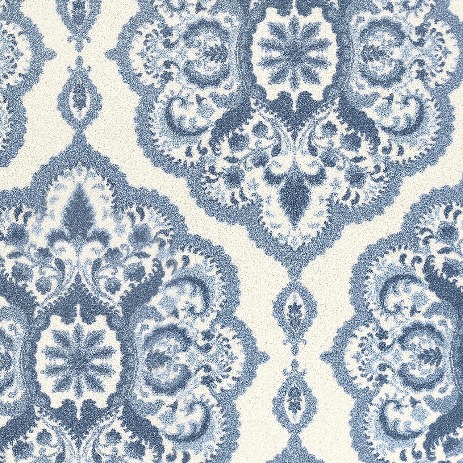 Hertel Floral Blue Area Rug