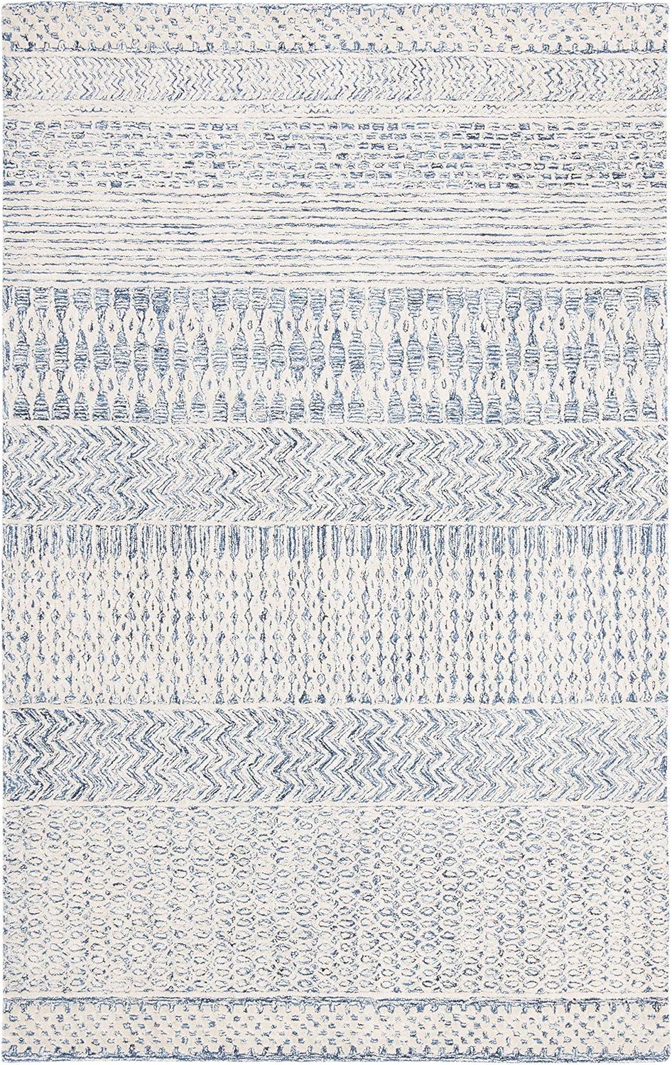 Glamour GLM538 Hand Tufted Indoor Accent Rug - Navy/Ivory - 3'x5' - Safavieh