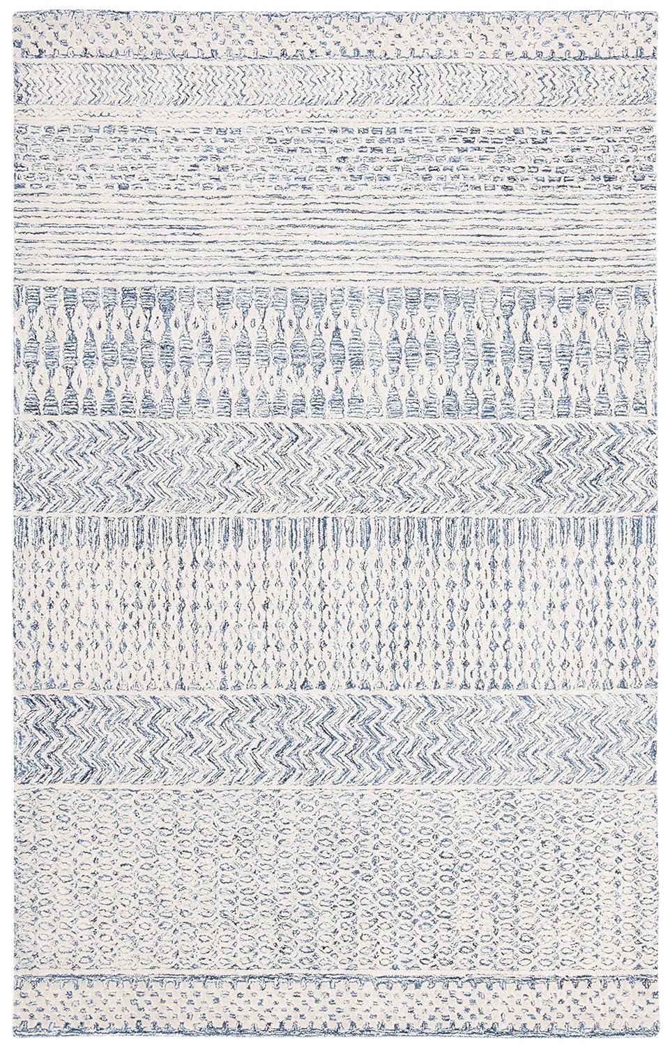 Glamour GLM538 Hand Tufted Indoor Accent Rug - Navy/Ivory - 3'x5' - Safavieh