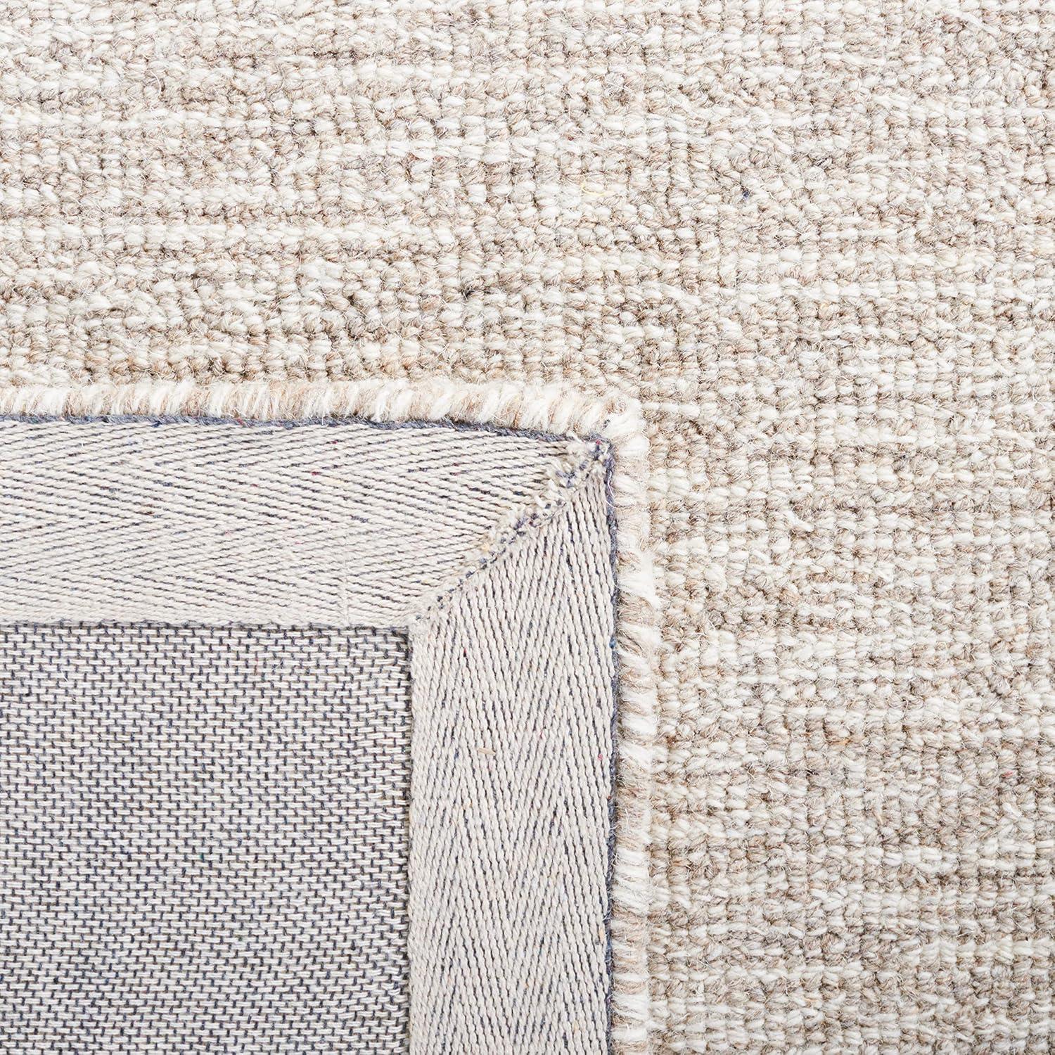 Safavieh  Handmade Abstract Deema Modern Wool Rug 2'3" x 10' Runner - Natural/Ivory