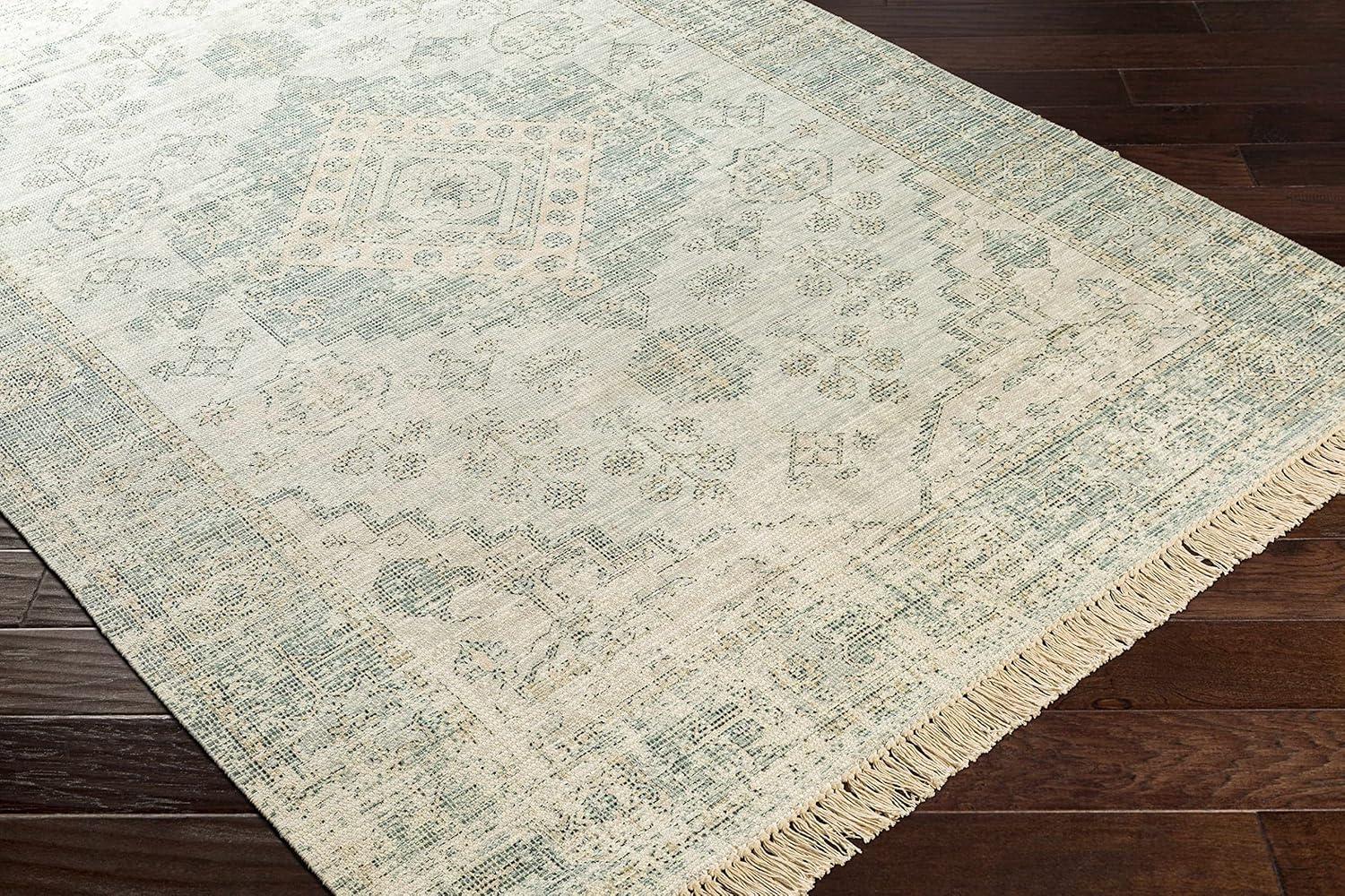 Hauteloom Adamstown Sage&Peach Cotton Rug